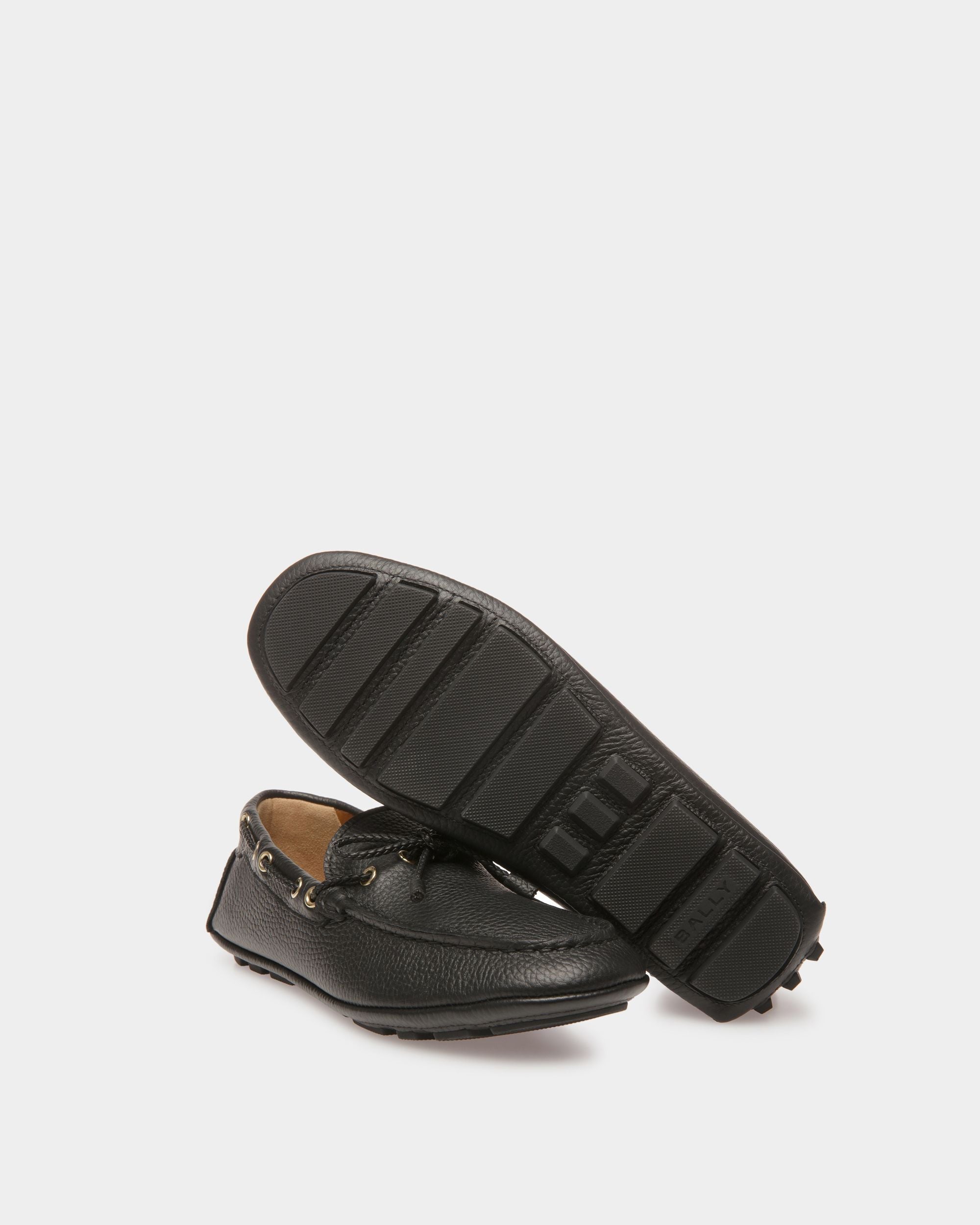Kerbs Drivers In Black Leather - Women's - Bally - 04