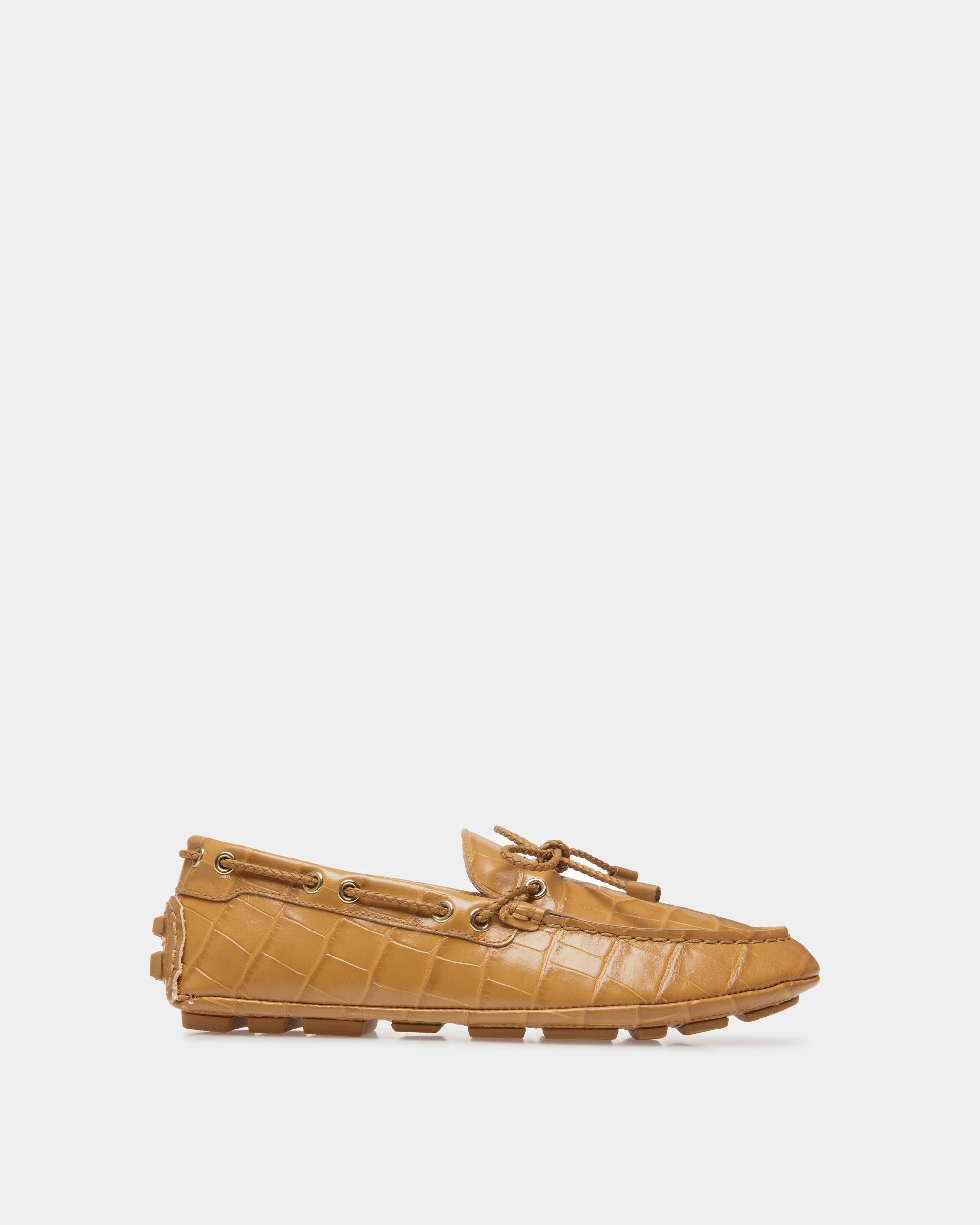 Kerbs Drivers In Desert Leather - Women's - Bally - 01