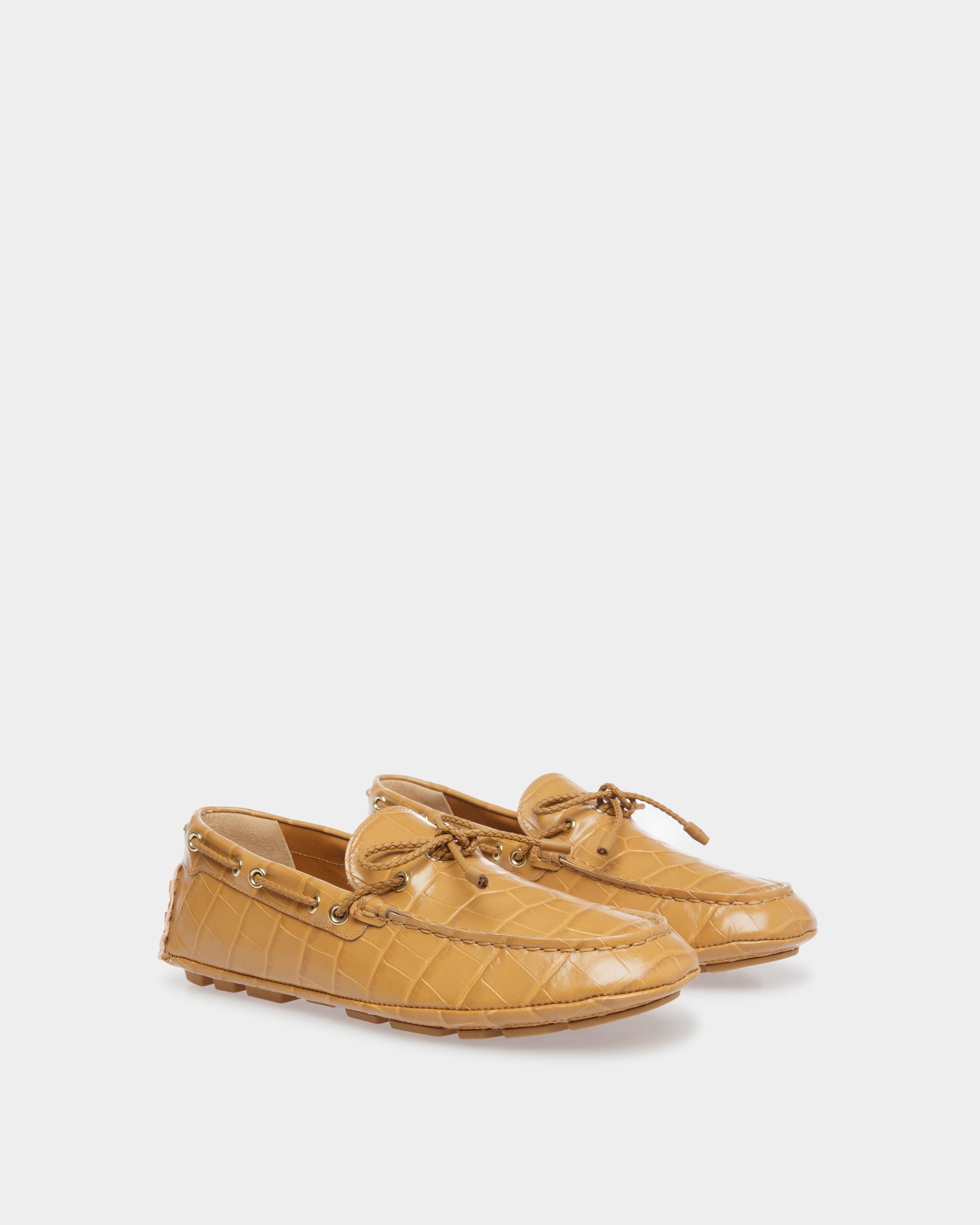 Kerbs Drivers In Desert Leather - Women's - Bally - 02