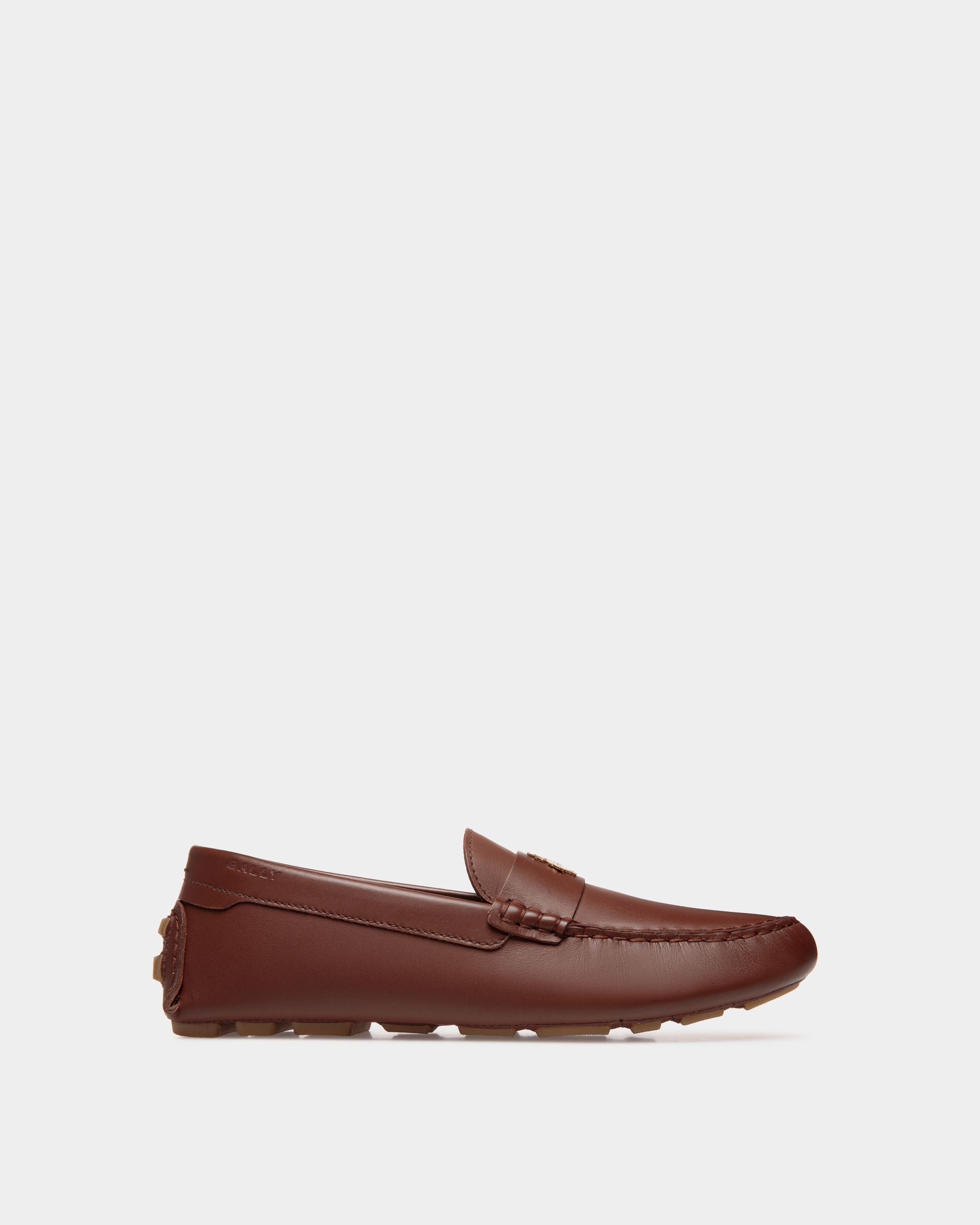 Kerbs Driver In Brown Leather - Women's - Bally - 01