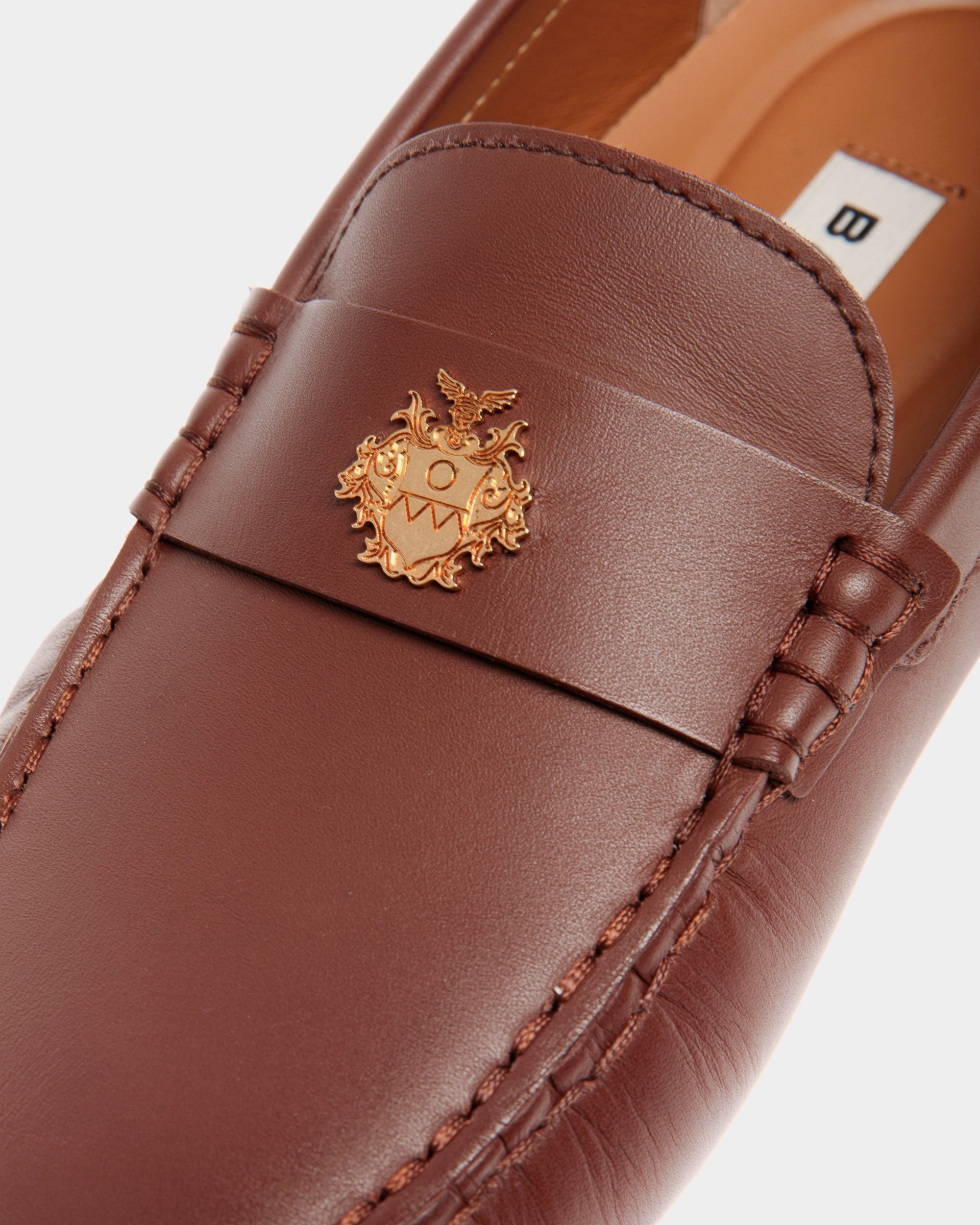 Kerbs Driver In Brown Leather - Women's - Bally - 04