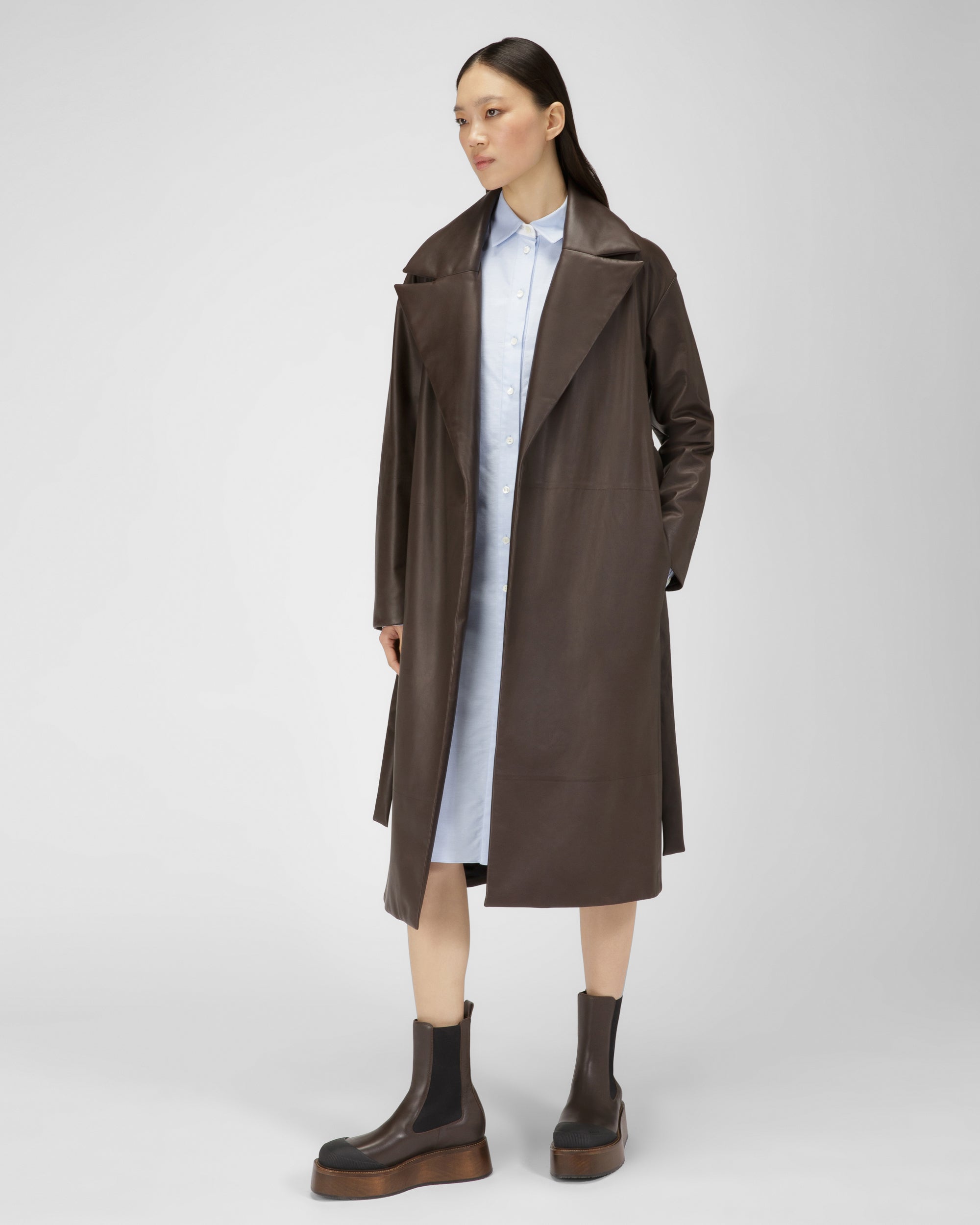 Cotton Dress In Light Blue - Women's - Bally - 04