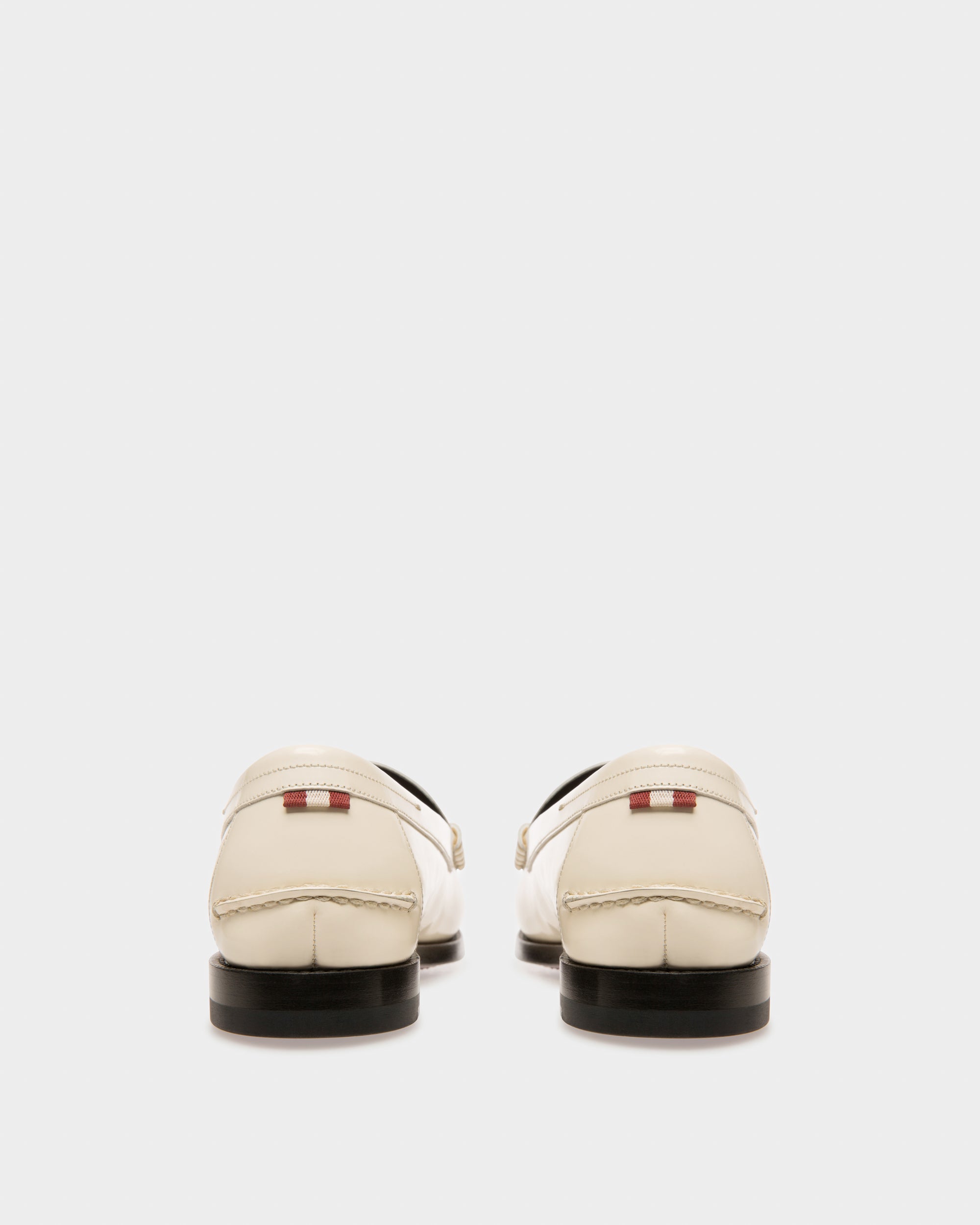 Coelo Leather Moccasins In Bone - Women's - Bally - 04