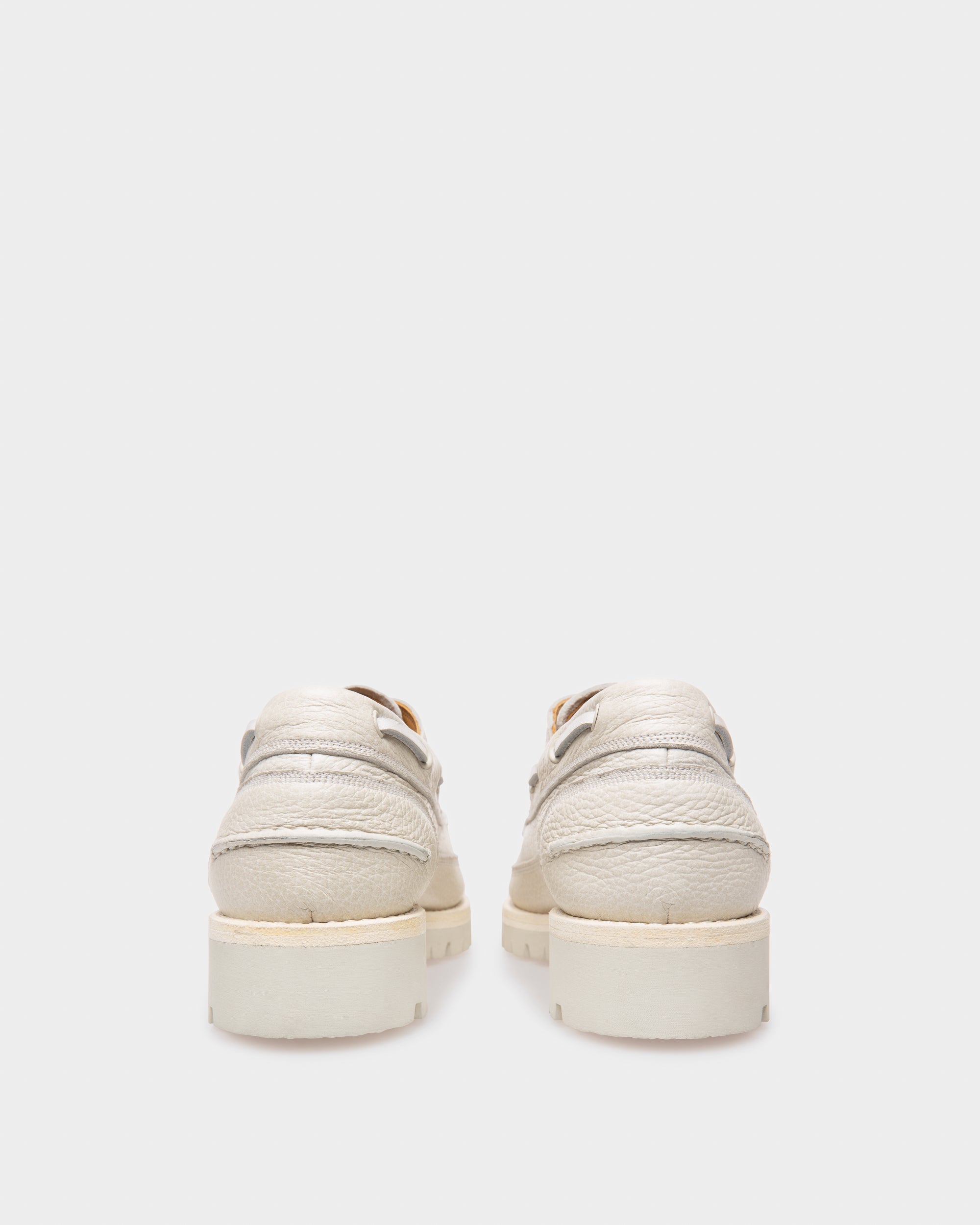 Trendal Leather Moccasin In Denty White - Women's - Bally - 03