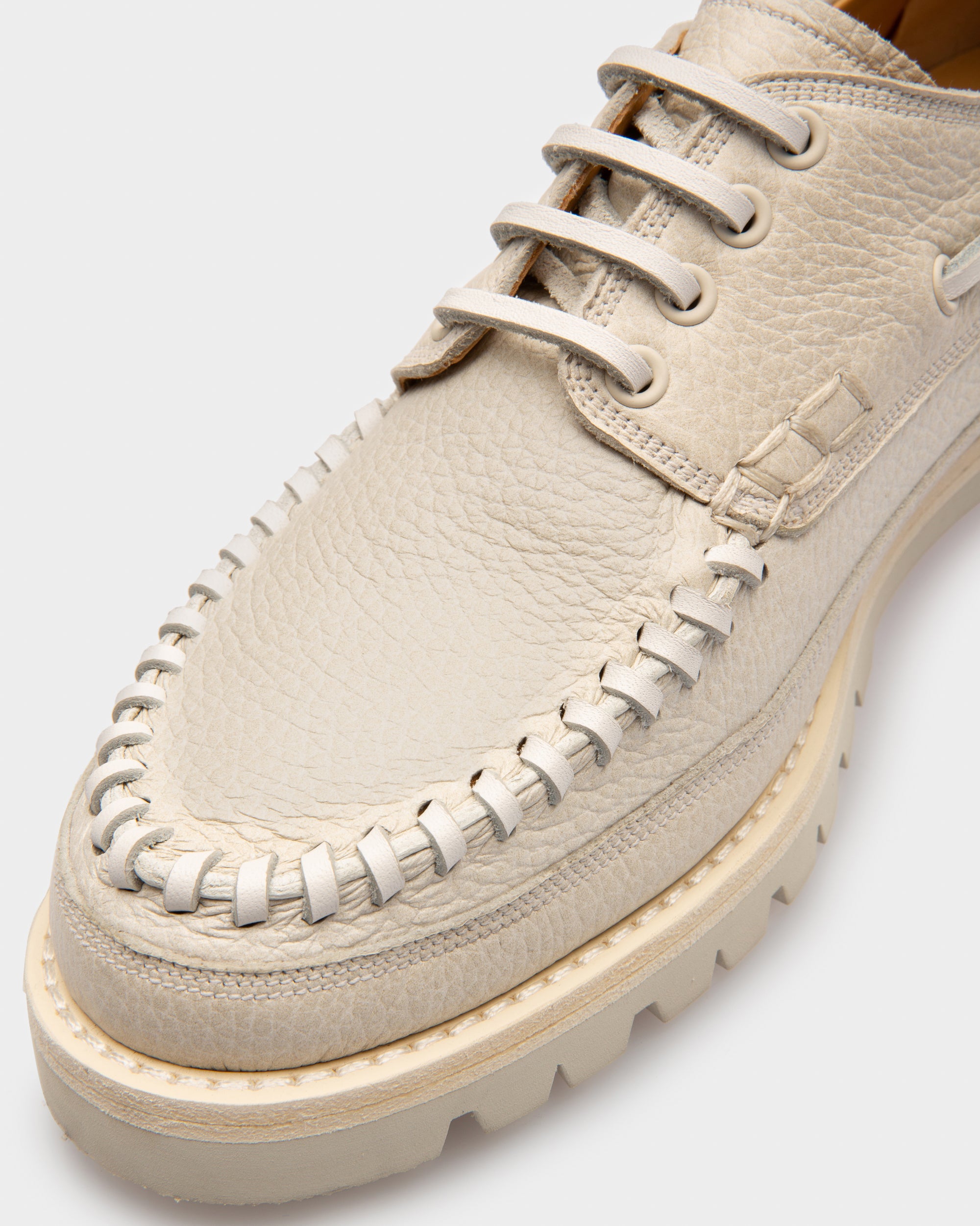 Trendal Leather Moccasin In Denty White - Women's - Bally - 05