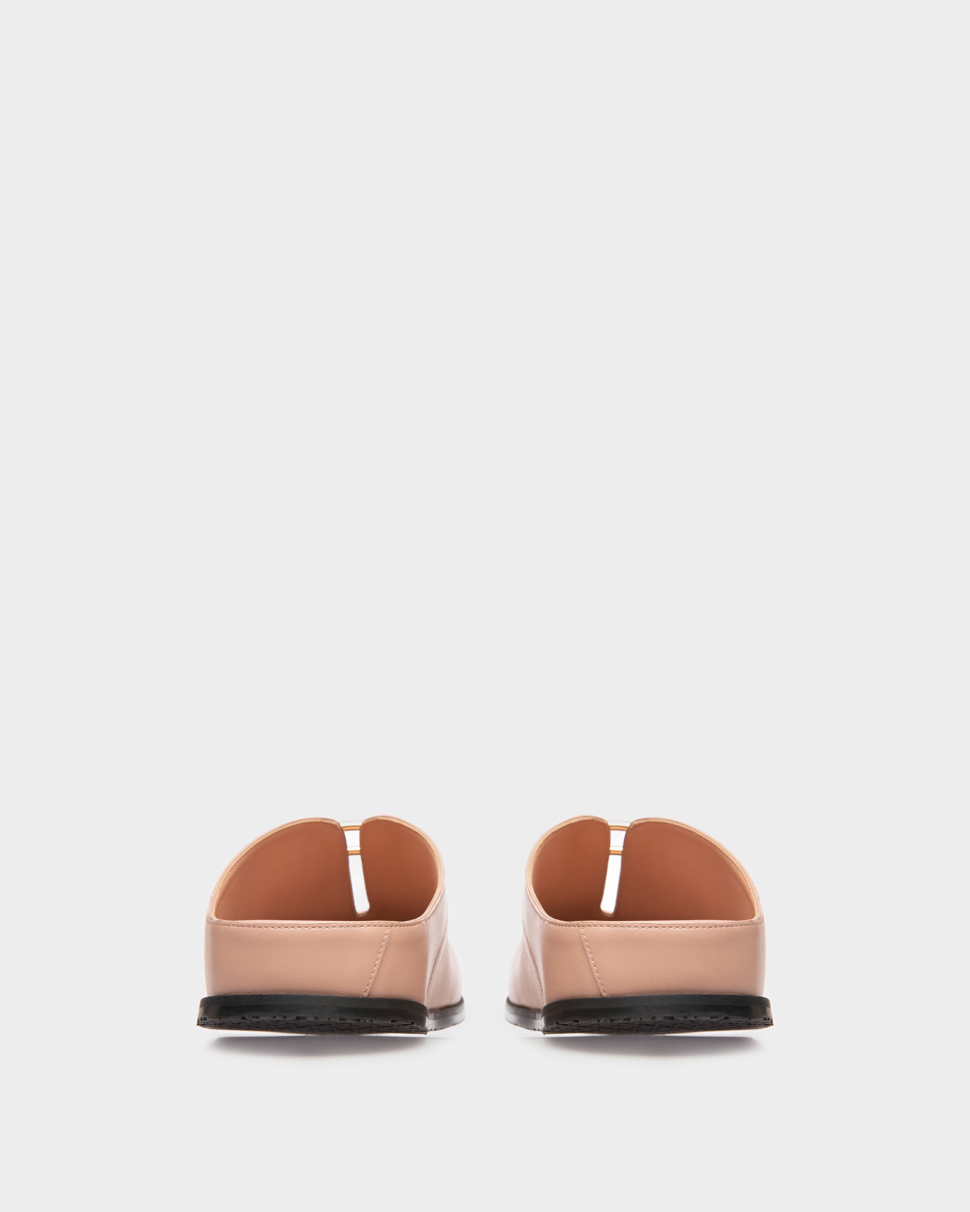 Francine Leather Slippers In Pink - Women's - Bally - 04