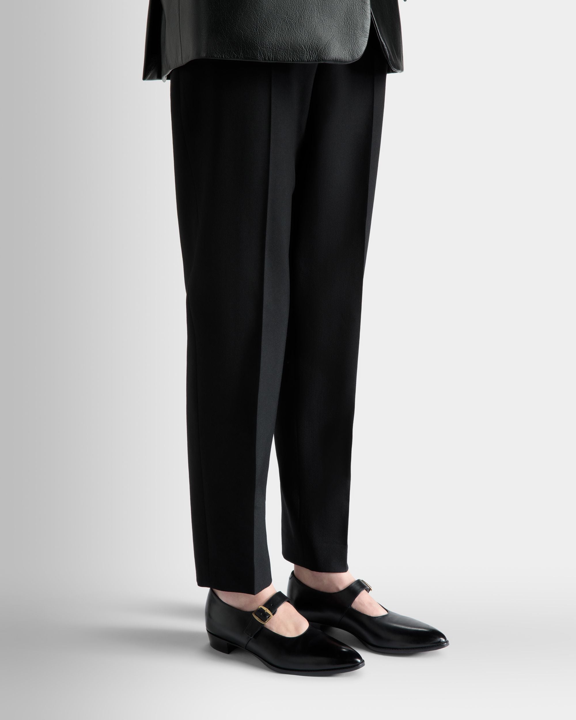 Glendale Mary-Jane in Black Leather - Women's - Bally - 06
