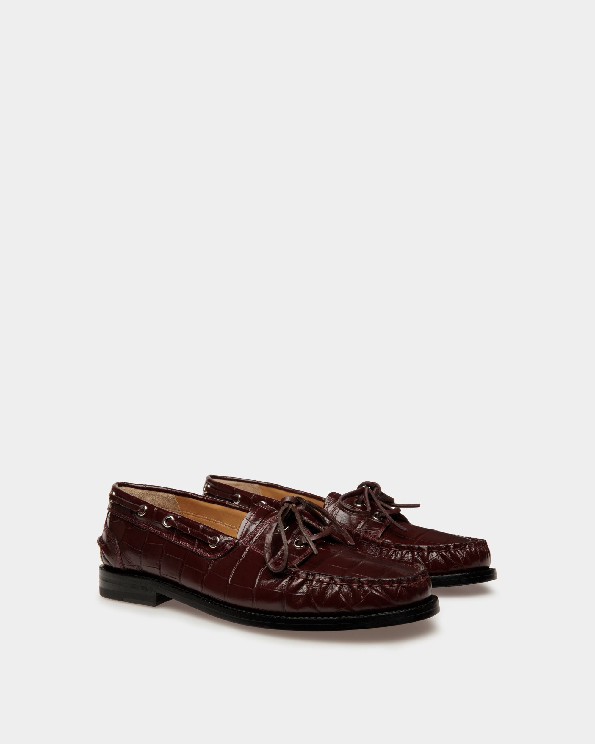 Rome Moccasins In Chablis Leather - Women's - Bally - 02