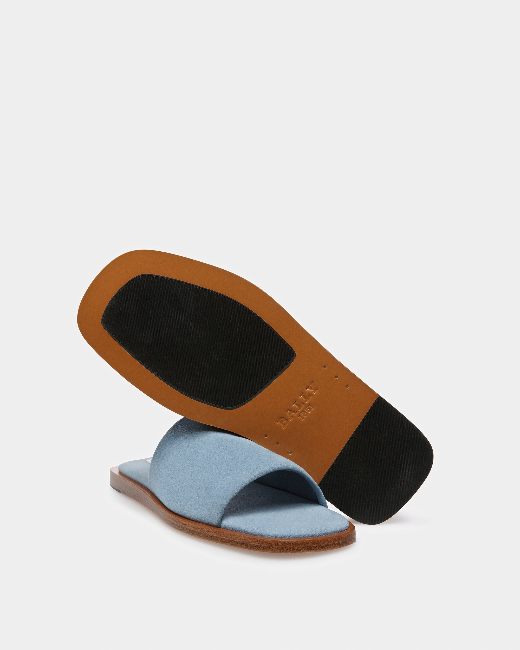 Sabian Leather Sandals In Light Blue - Women's - Bally - 05