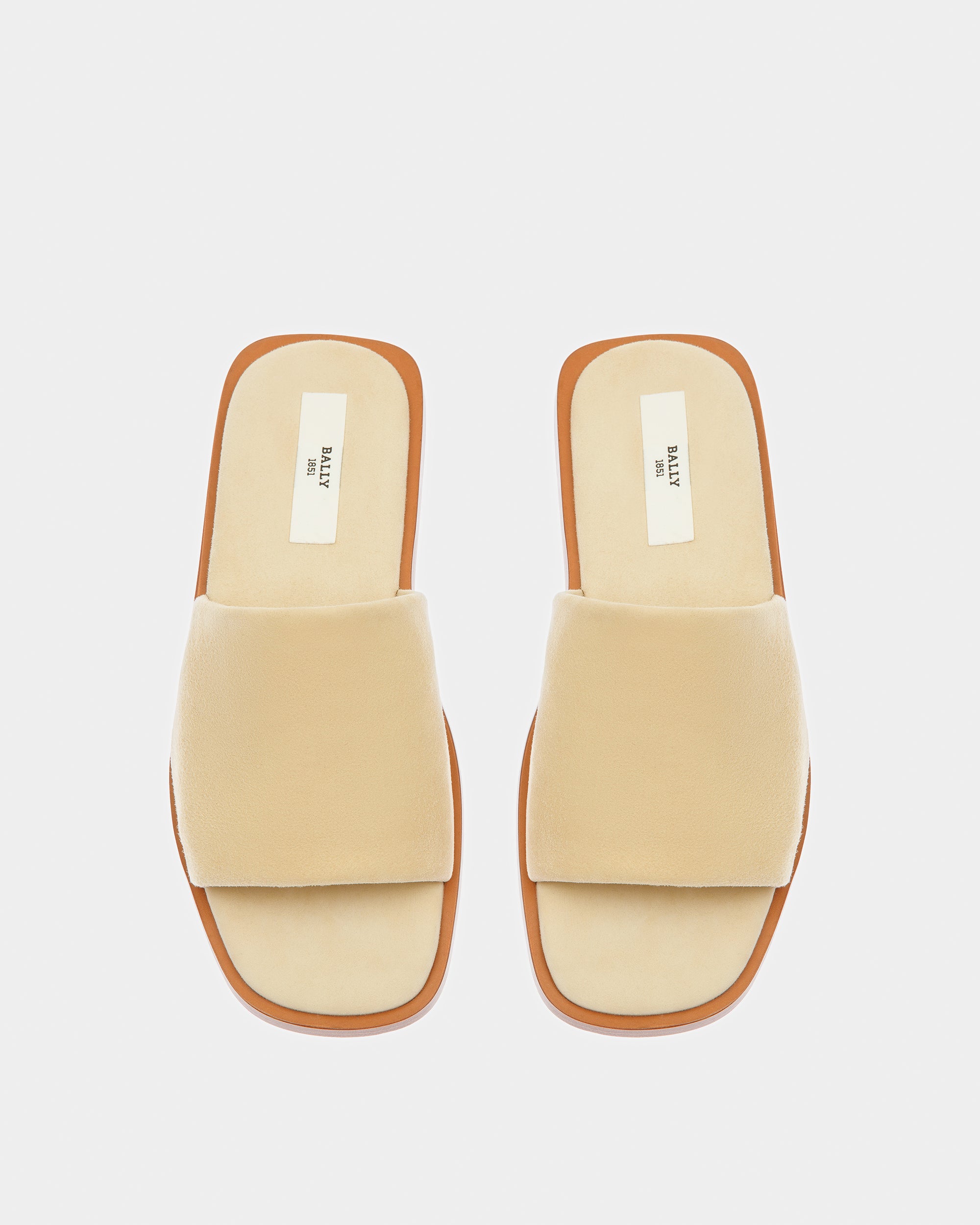 Sabian Leather Sandals In Fossil - Women's - Bally - 02