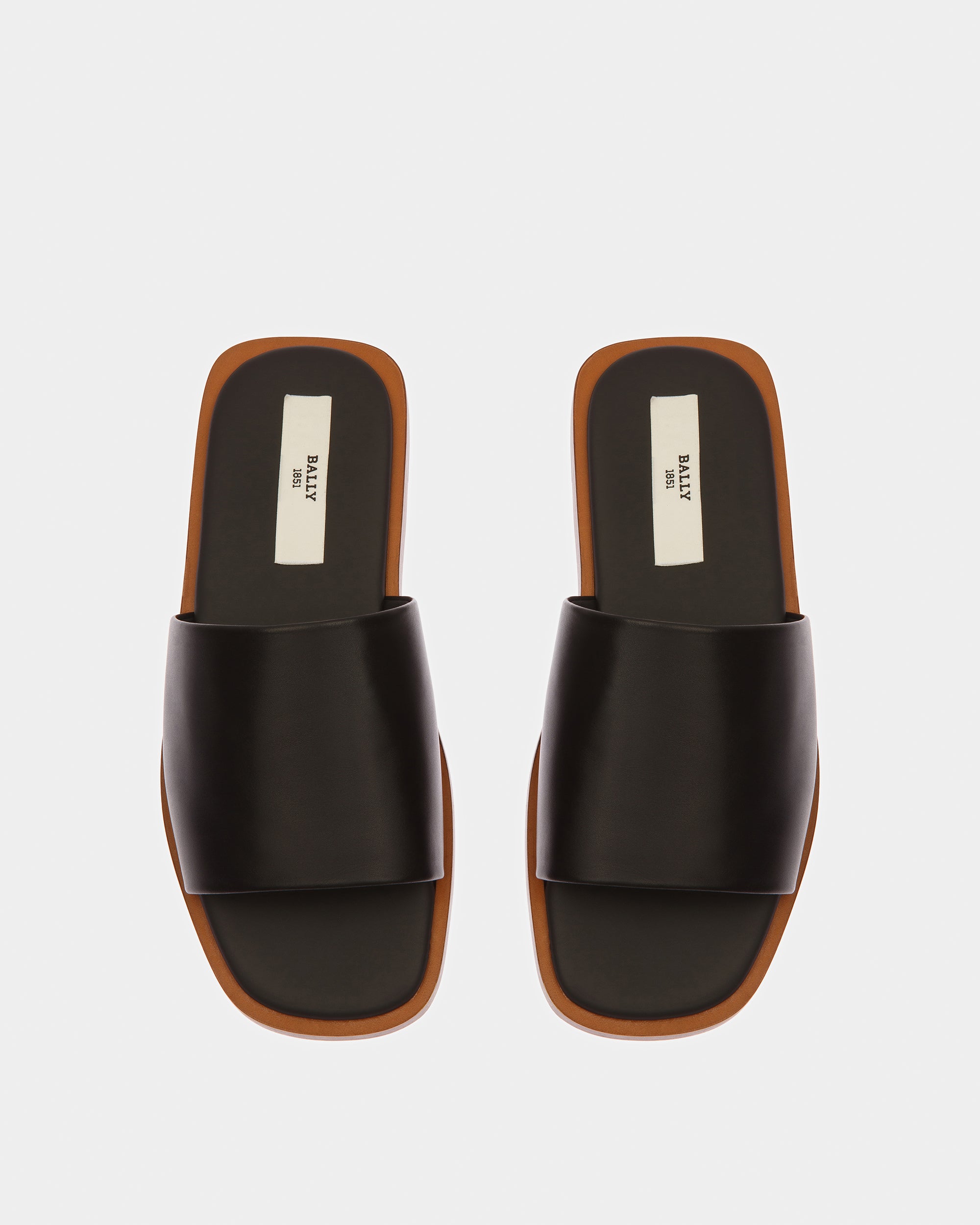 Sabian Leather Sandals In Black - Women's - Bally - 02