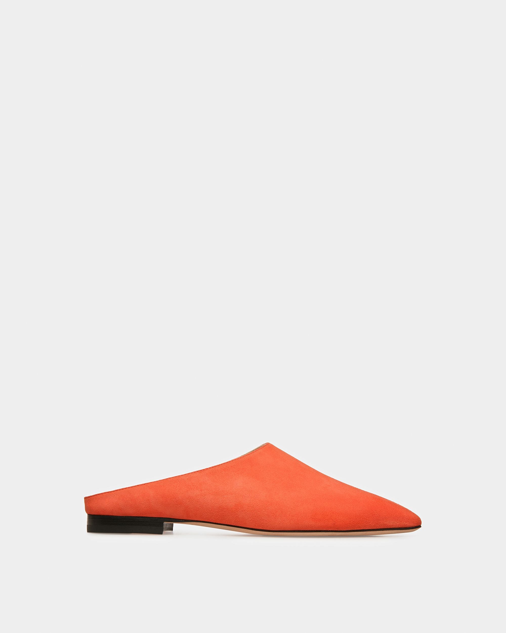 Nara Leather Flat Pumps In Orange - Women's - Bally - 01