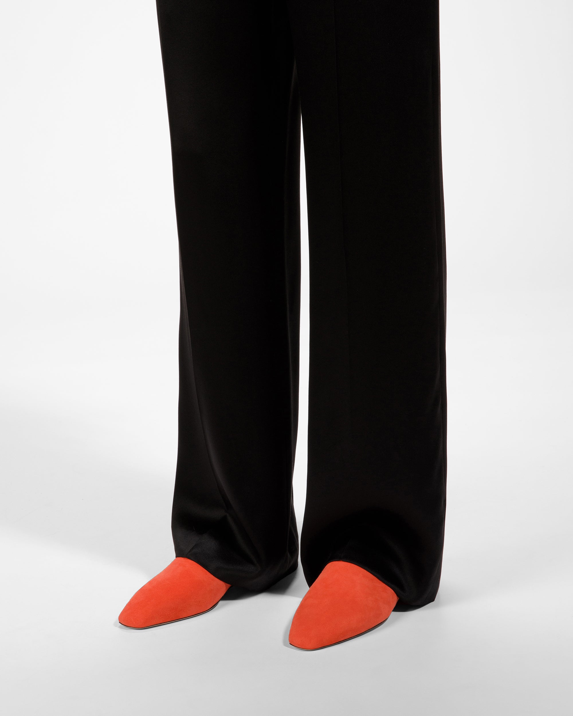 Nara Leather Flat Pumps In Orange - Women's - Bally - 06