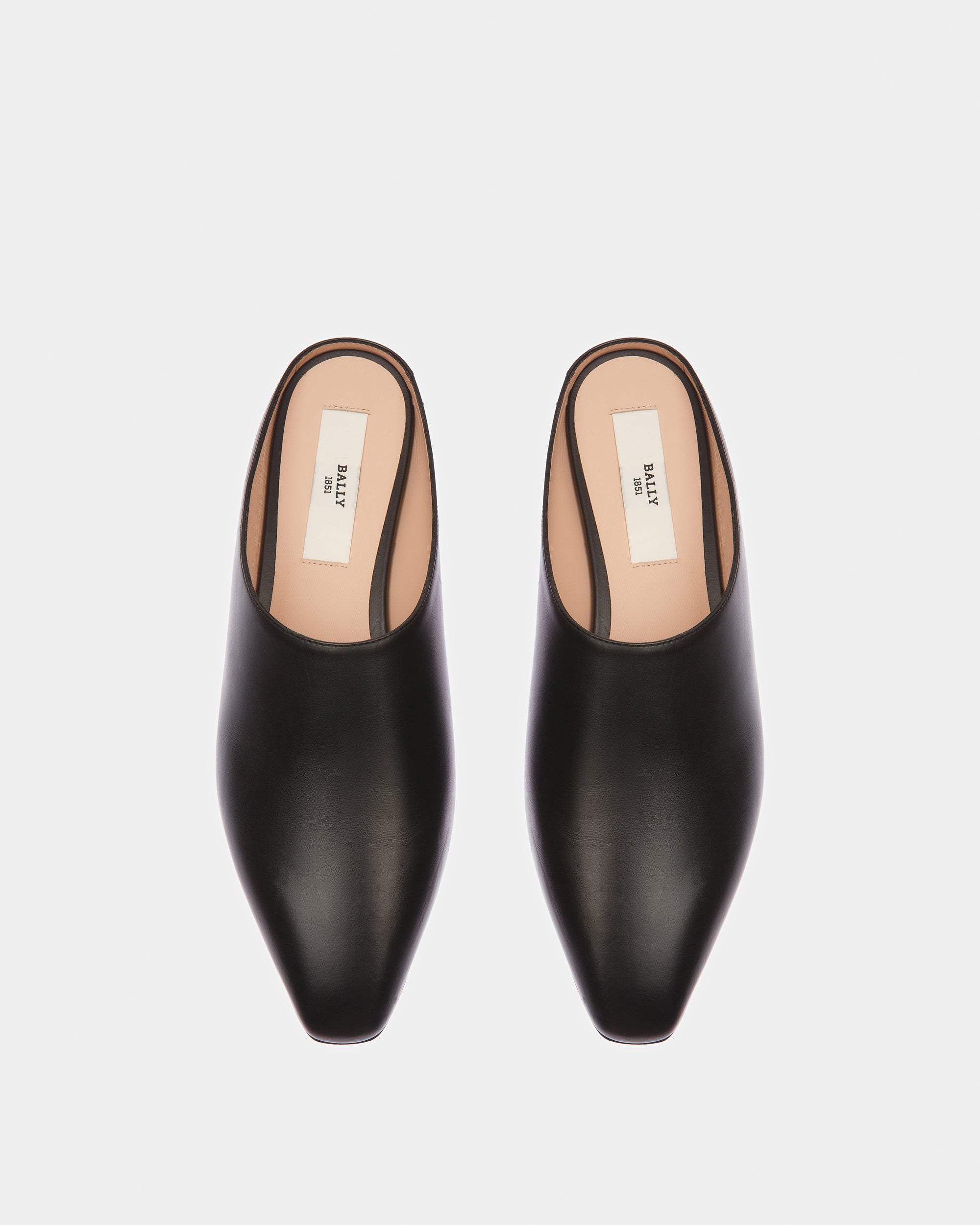 Nara Leather Flat Pumps In Black - Women's - Bally - 02