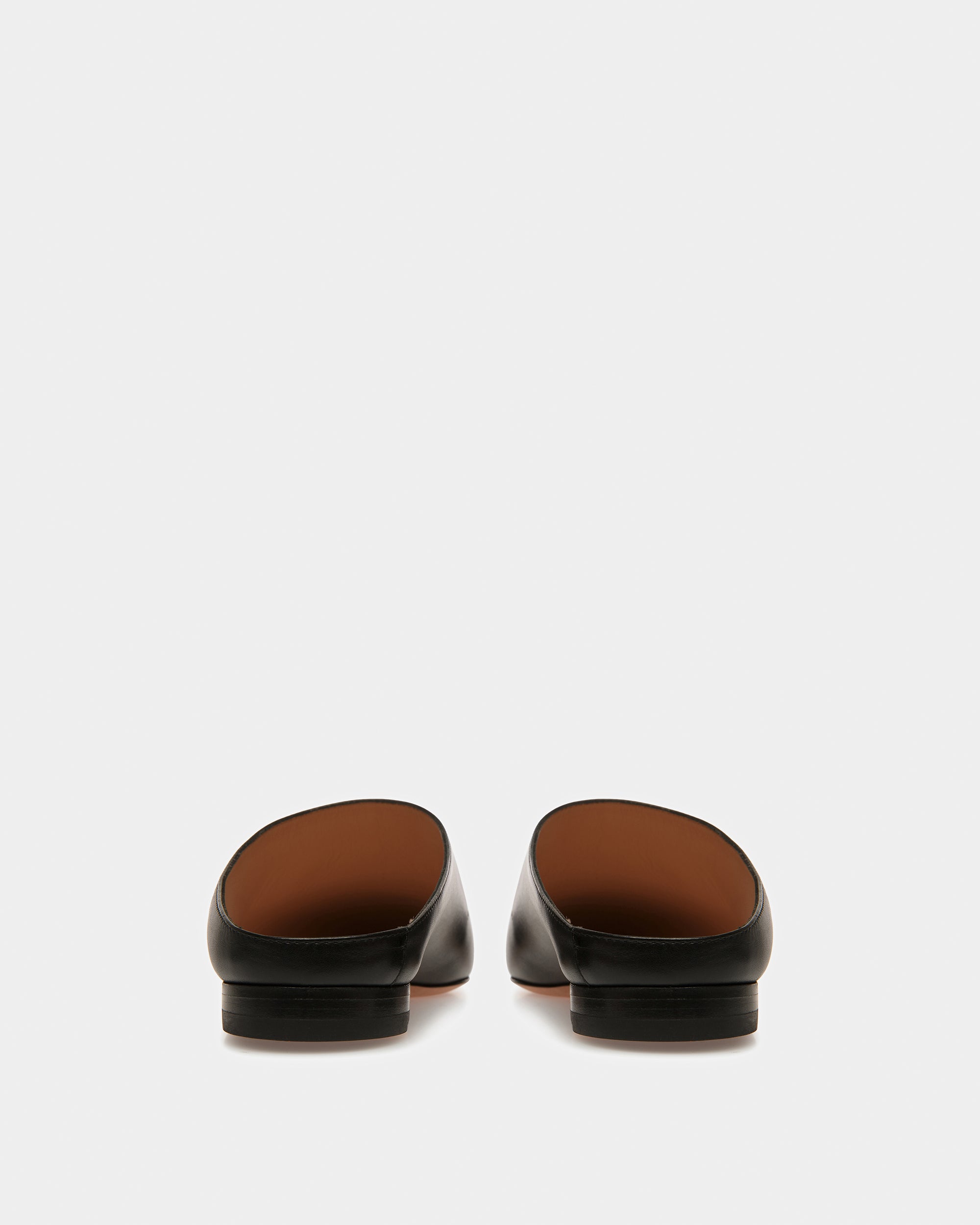 Nara Leather Flat Pumps In Black - Women's - Bally - 04