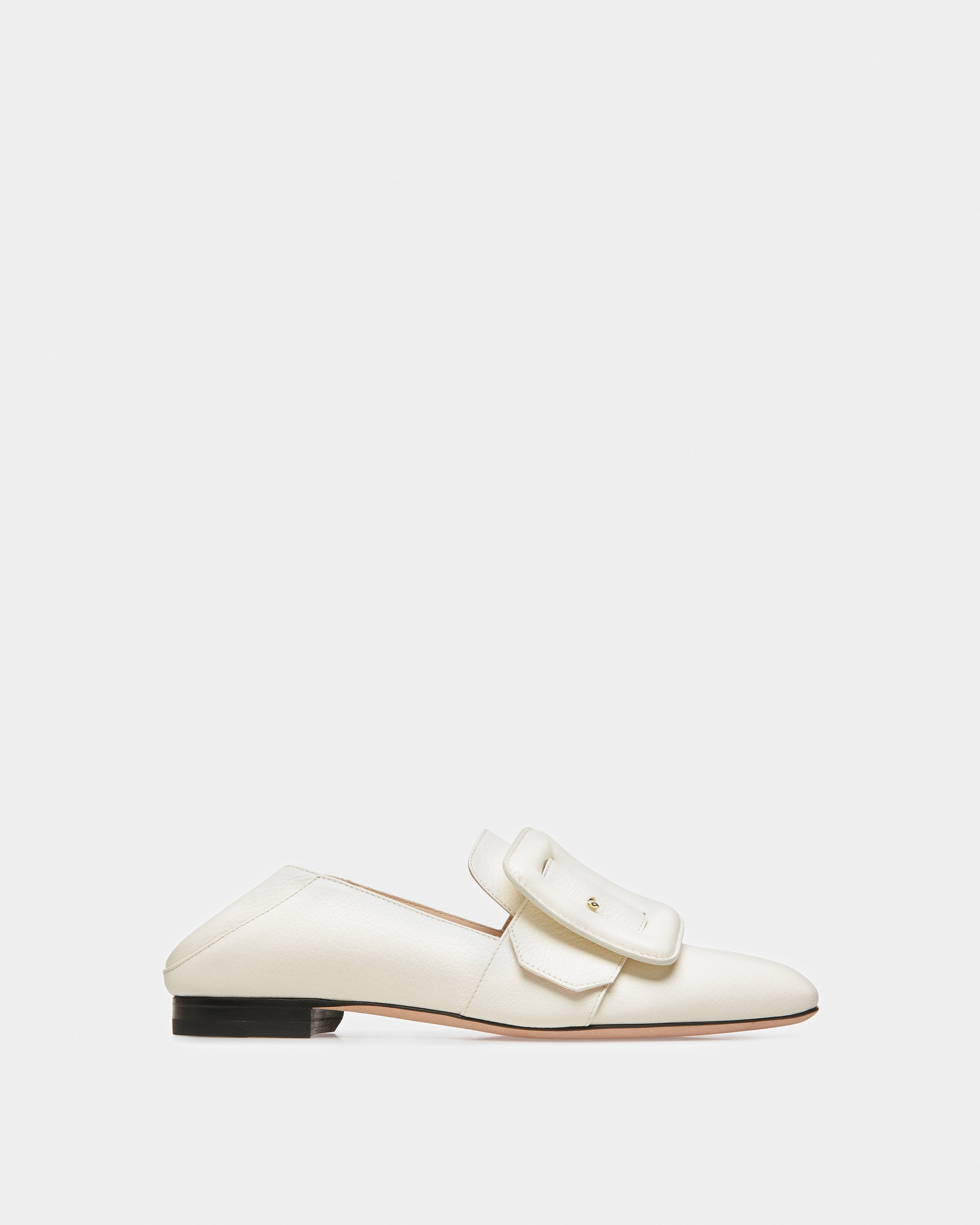 Janelle Leather Loafers In Bone - Women's - Bally - 07