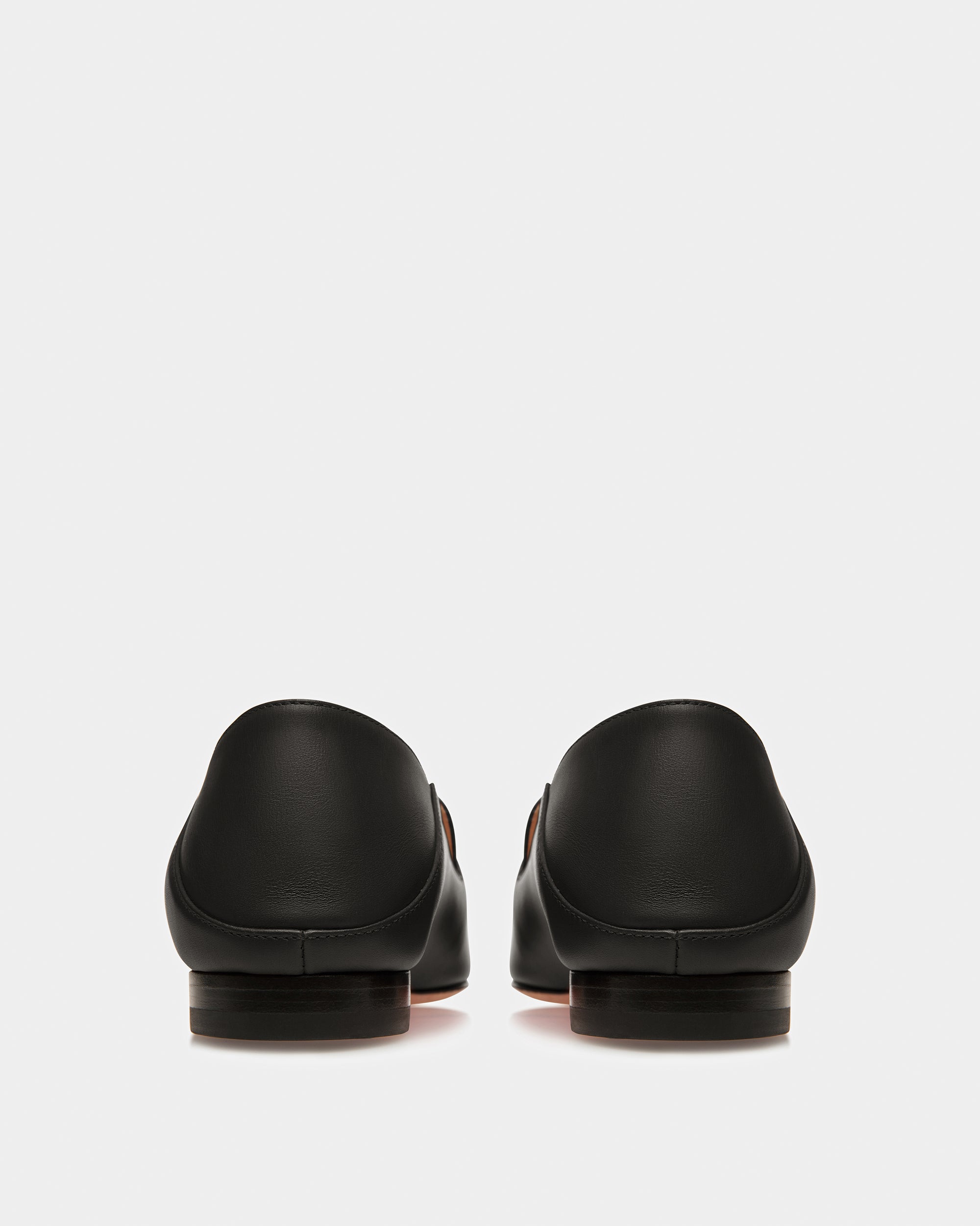 Ellah Leather Loafers In Black - Women's - Bally - 03