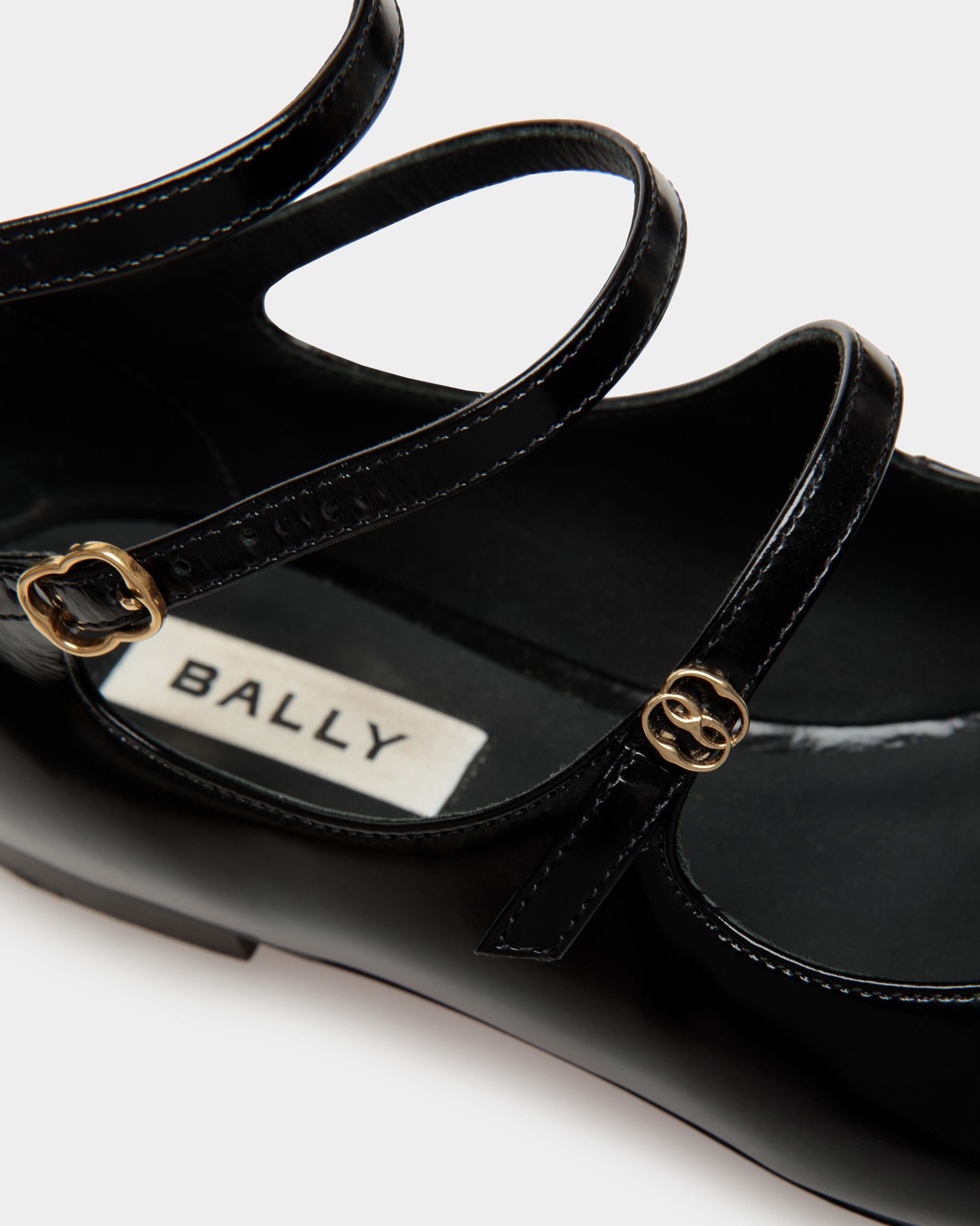 Marilou Flat Pumps In Black Leather - Women's - Bally - 05