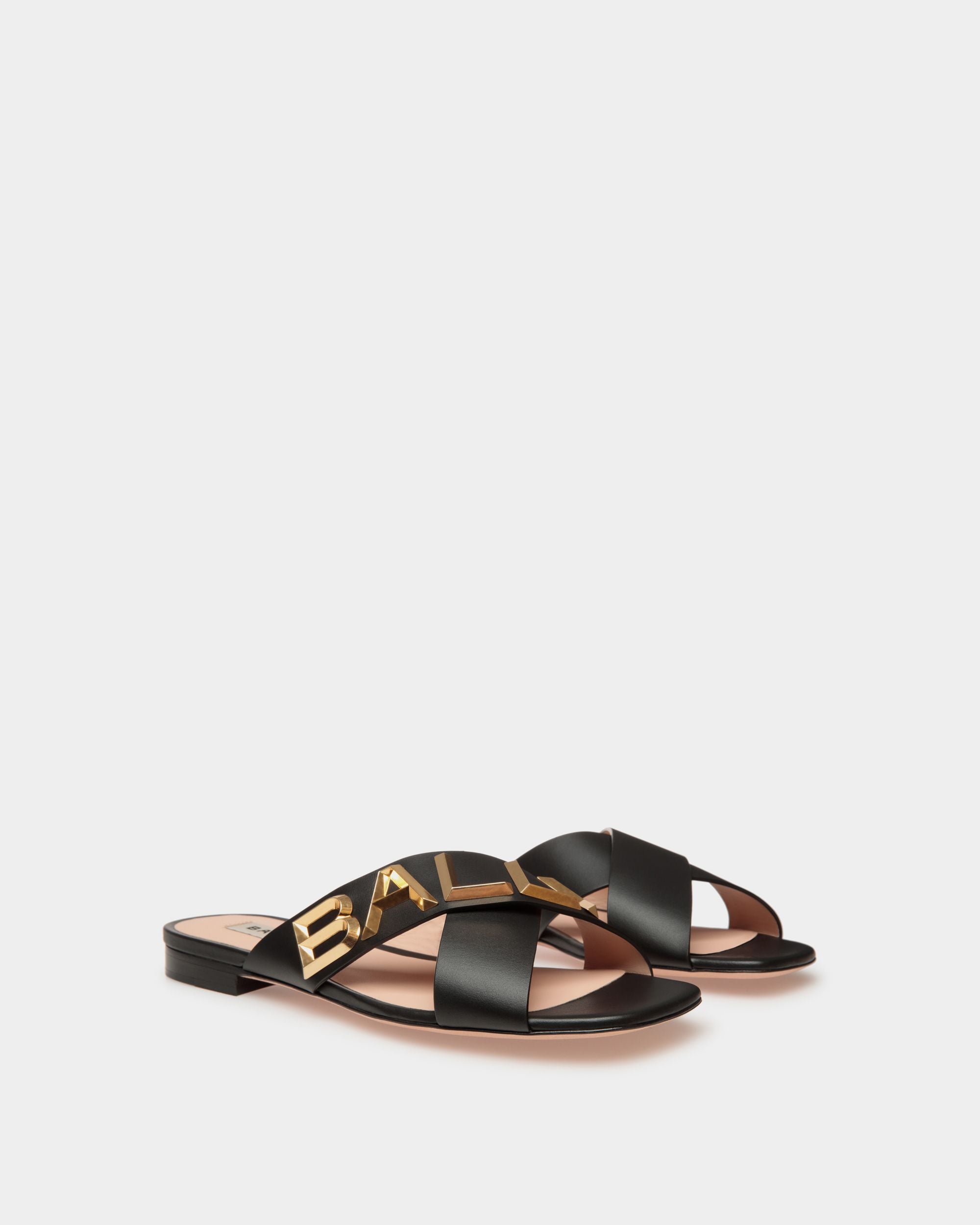 Bally Spell Flat Slide in Leather - Women's - Bally - 02