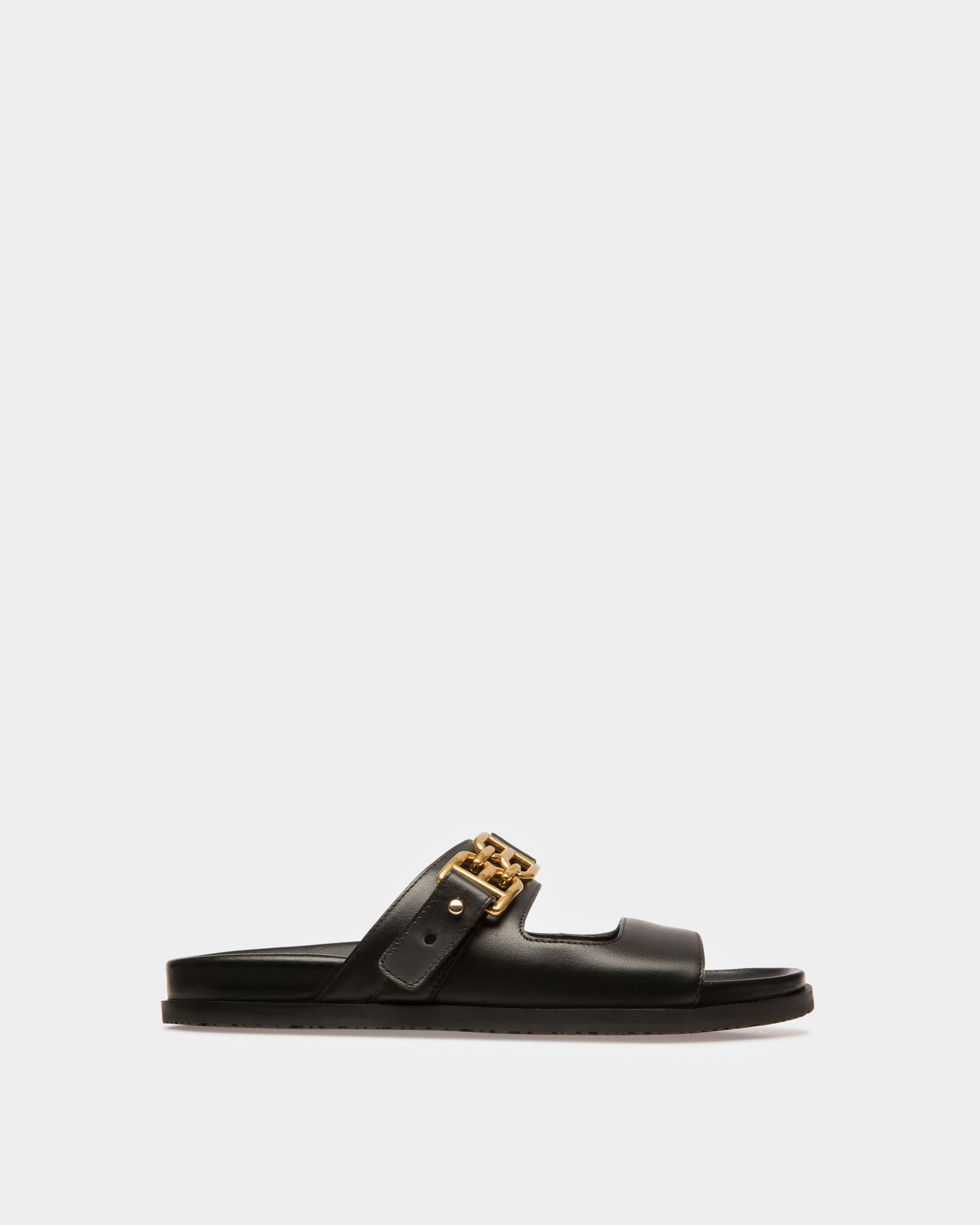 Emma Leather Sandals In Black - Women's - Bally - 01