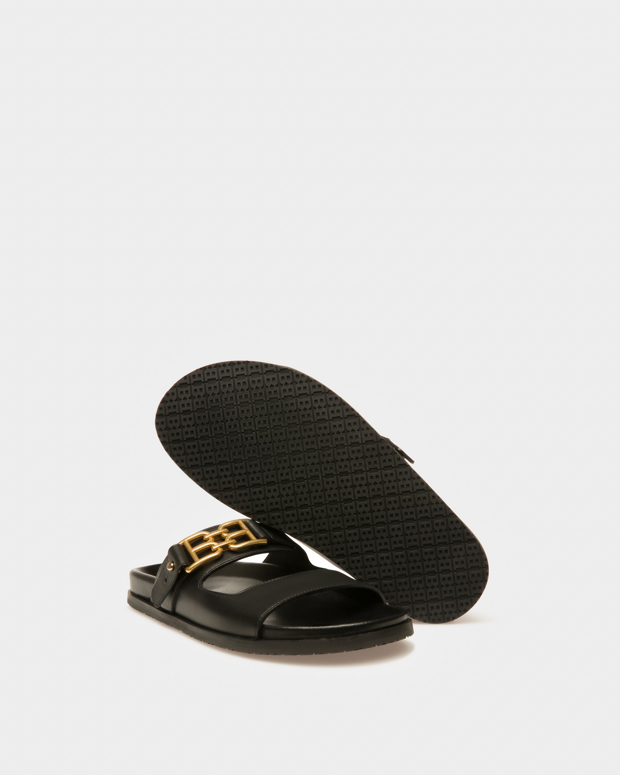 Emma Leather Sandals In Black - Women's - Bally - 05