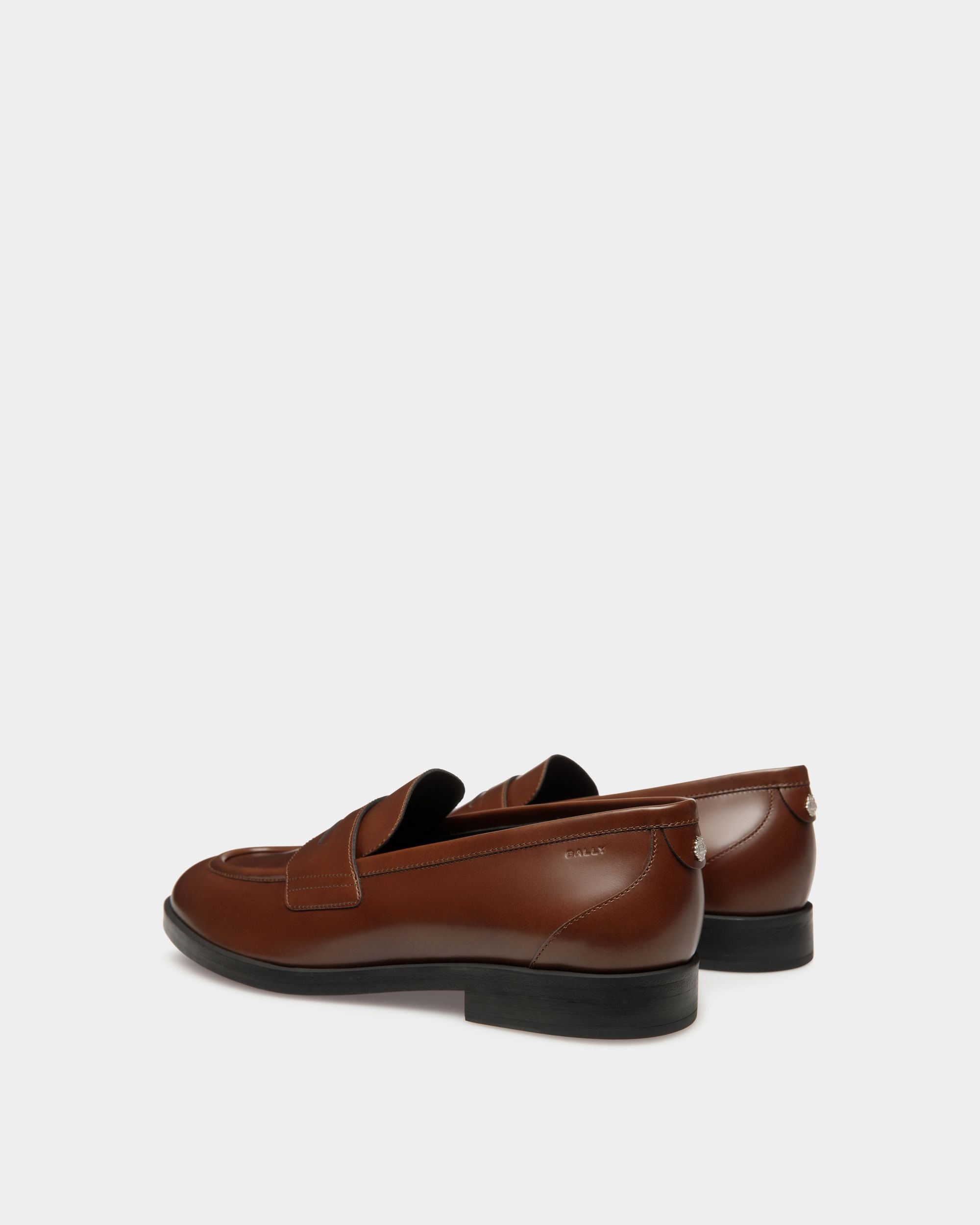 Egli Loafer In Brown Leather - Women's - Bally - 03