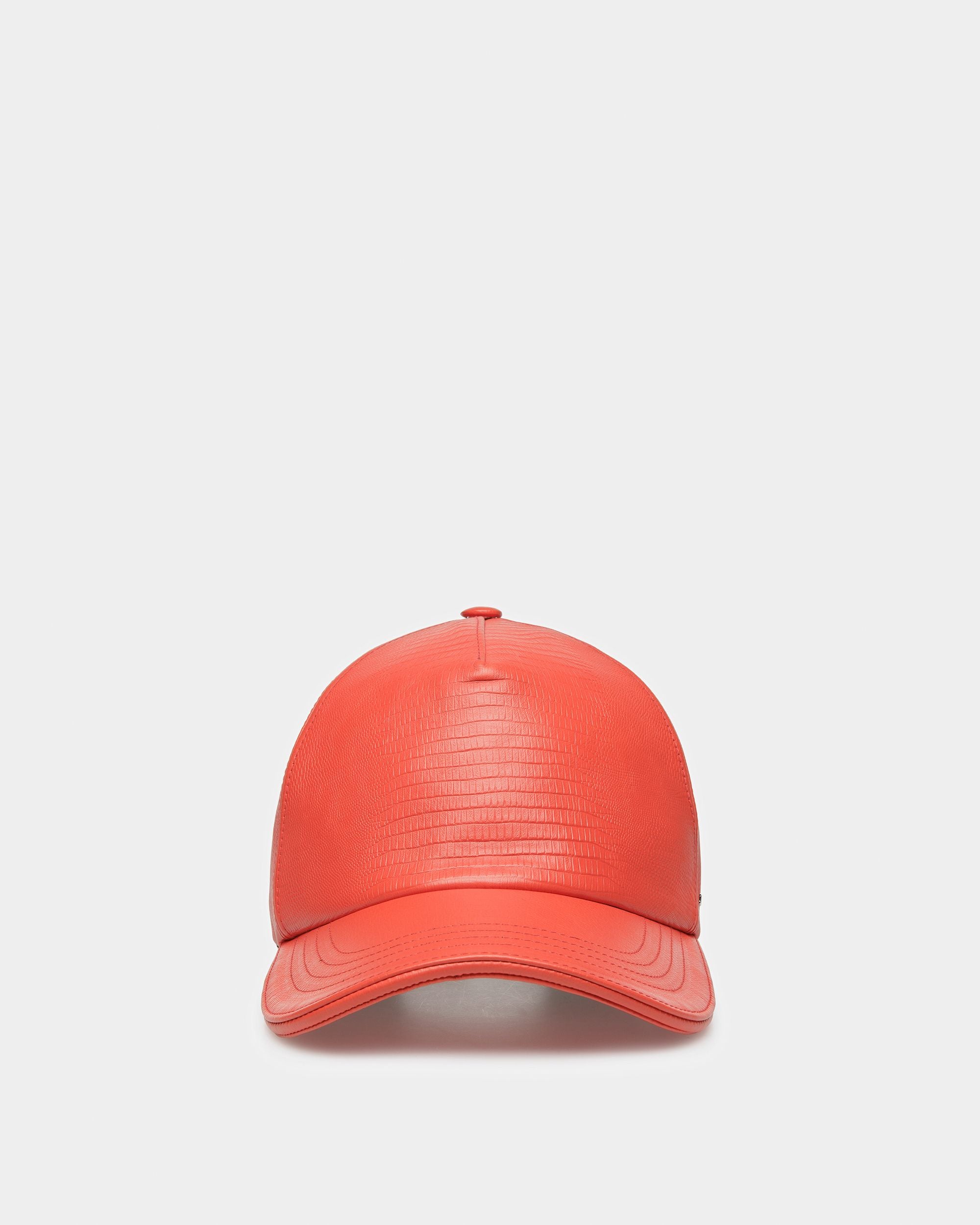 Leather Baseball Cap - Women's - Bally - 01