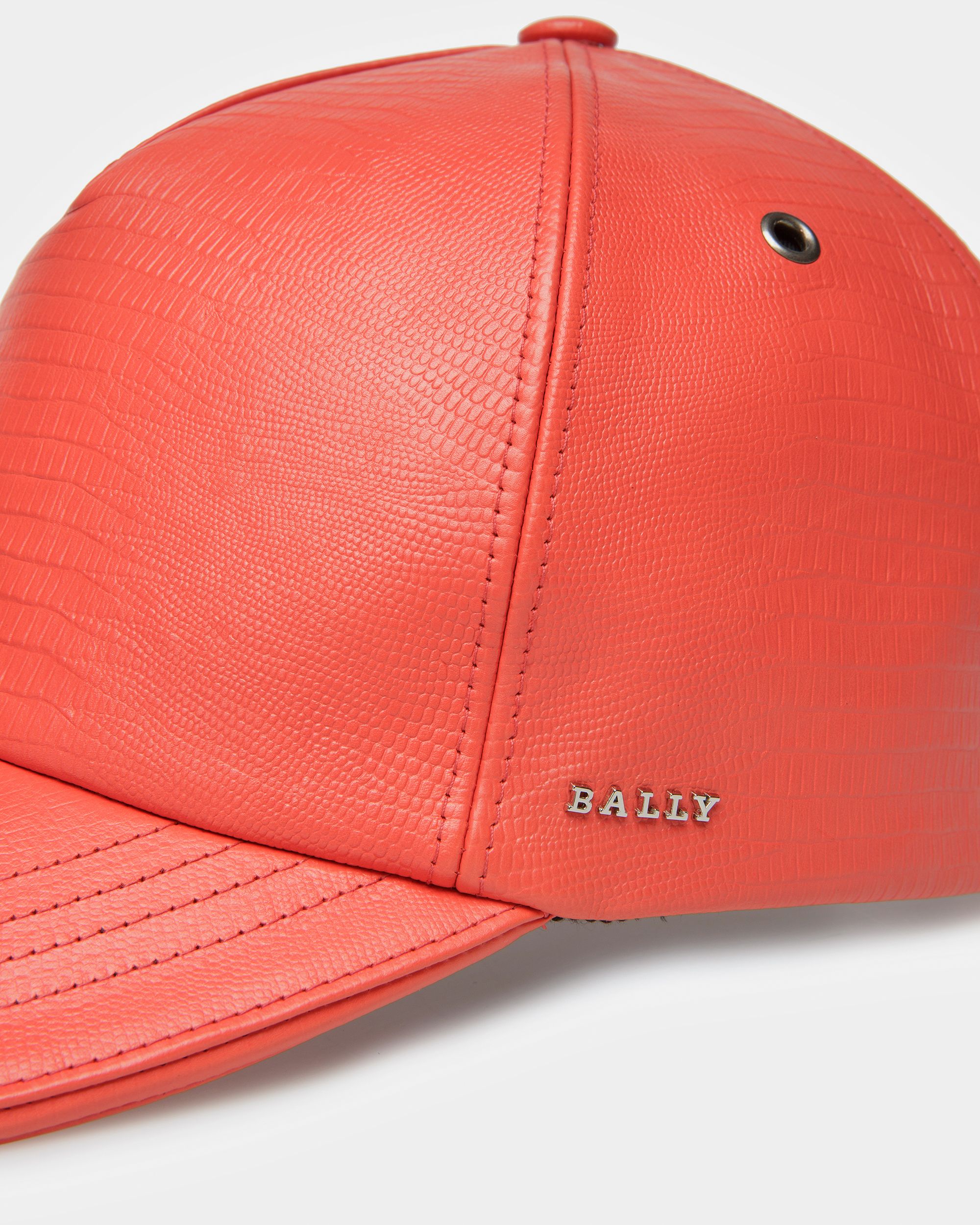 Leather Baseball Cap - Women's - Bally - 04