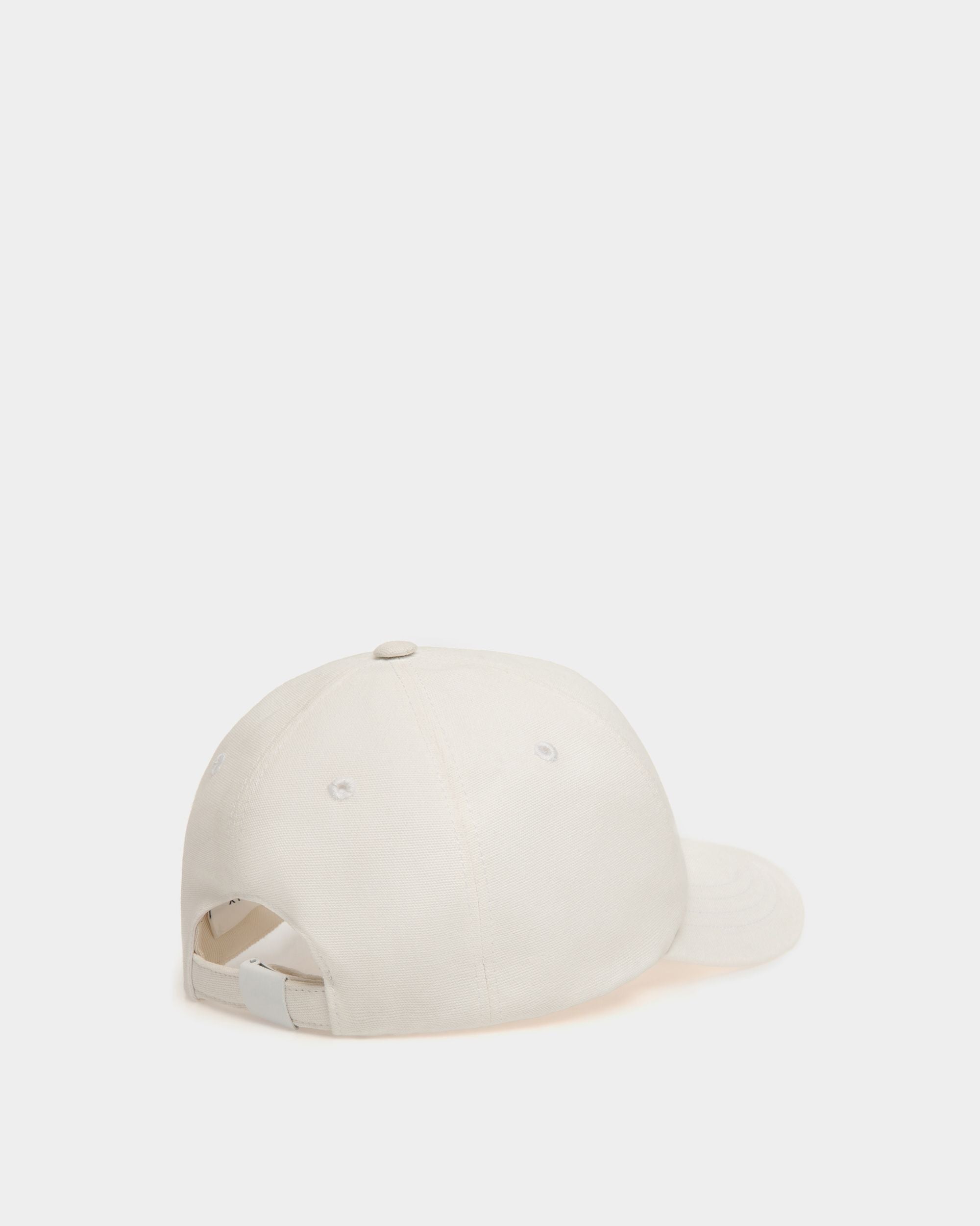 Baseball Hat in White Cotton - Women's - Bally - 02