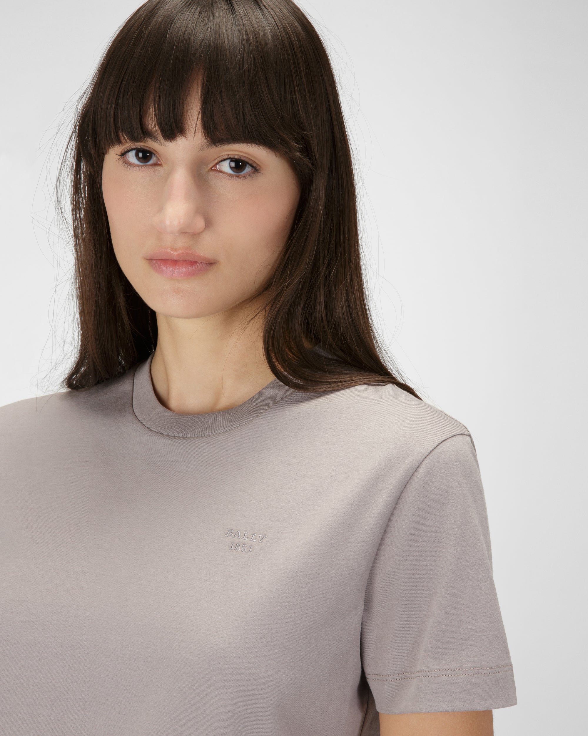 Embroidered Logo T-Shirt - Women's - Bally - 02