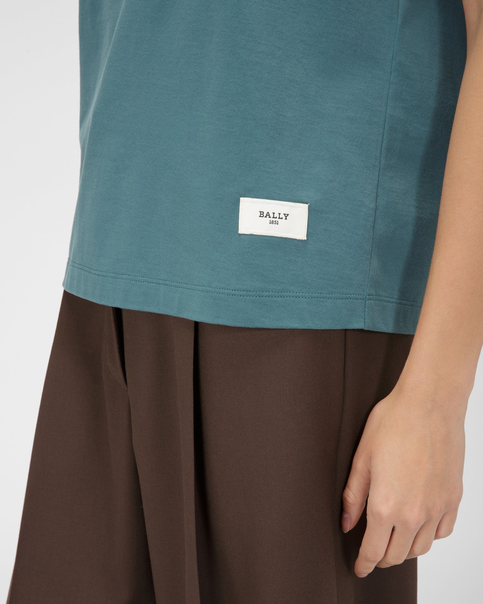 Logo Patch T-Shirt - Women's - Bally - 02