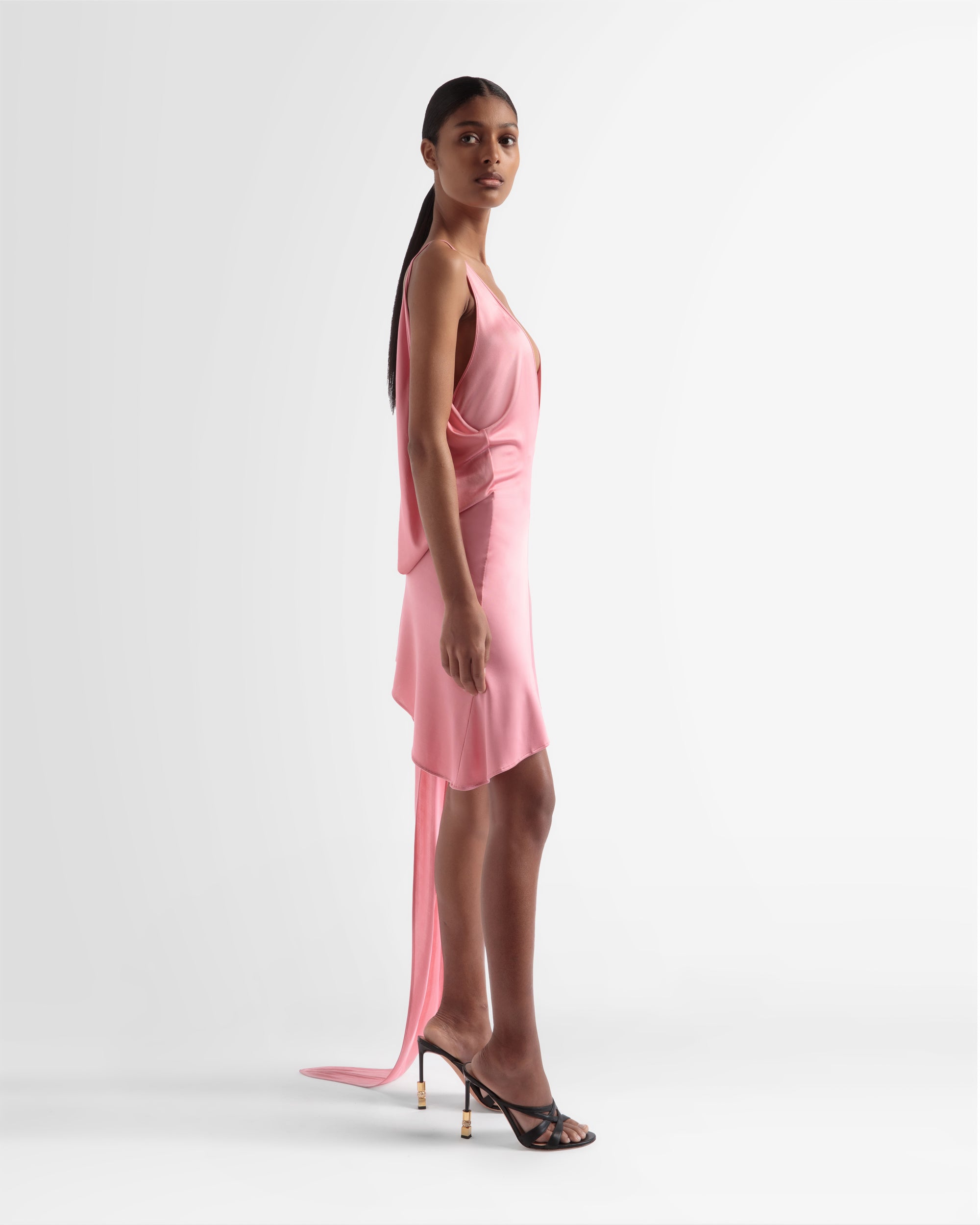 Open Back Dress In Pink - Women's - Bally - 04