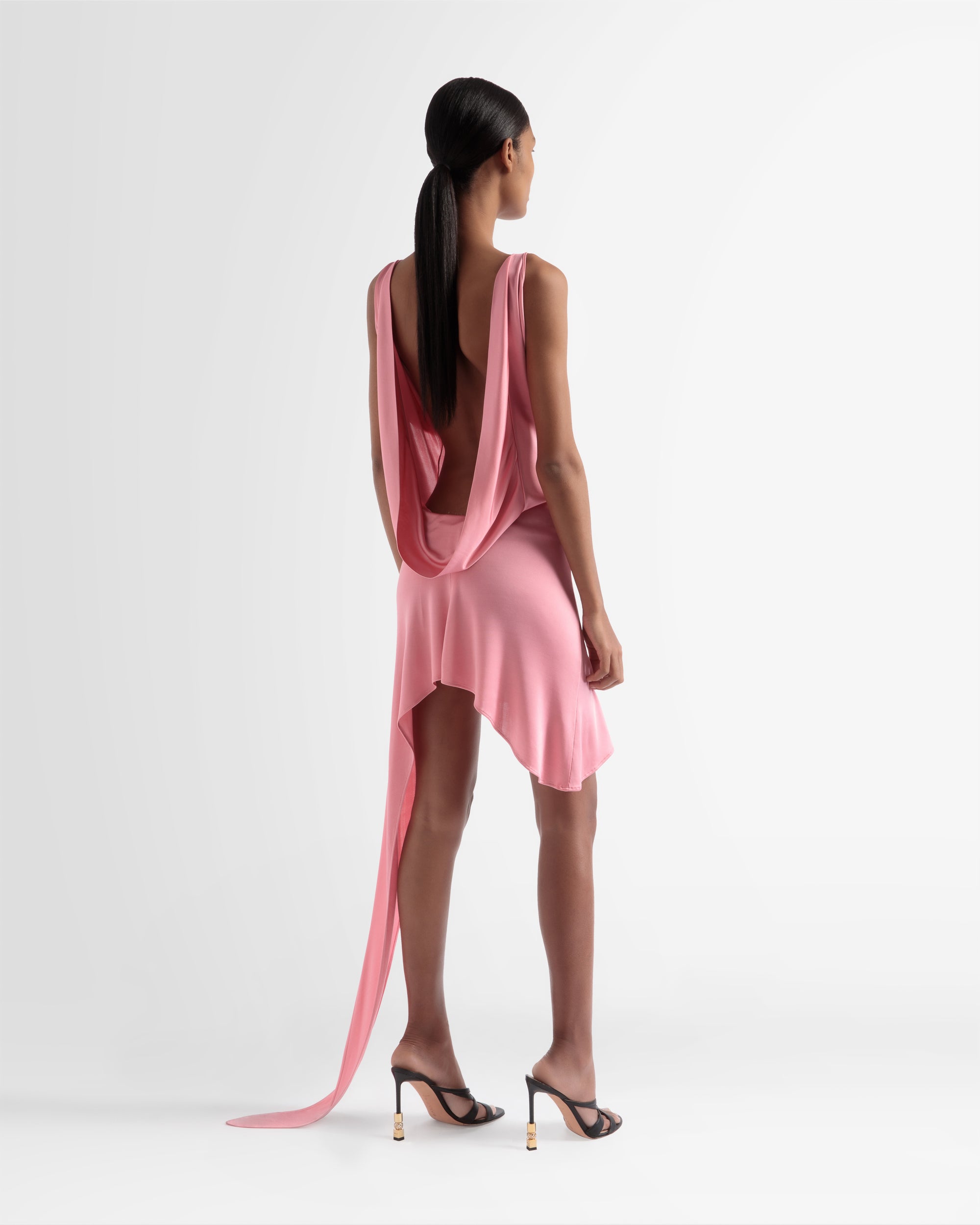 Open Back Dress In Pink - Women's - Bally - 05