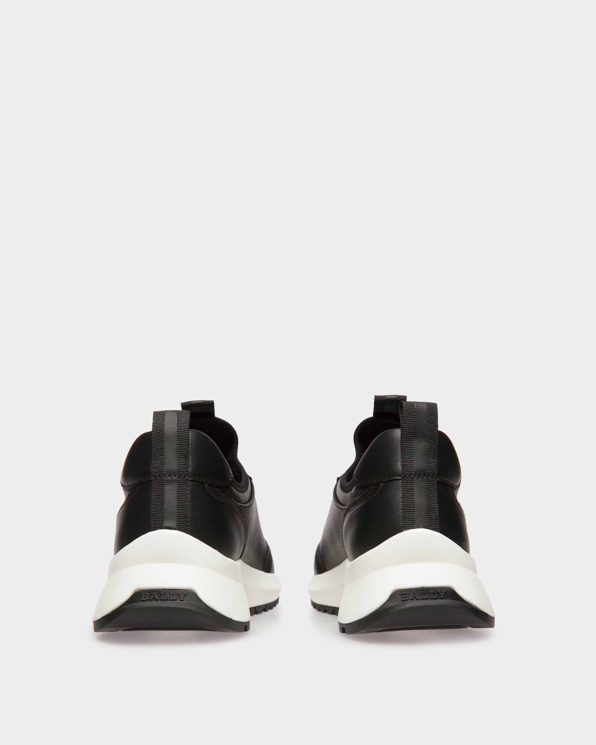 Deven Leather Sneakers In Black - Women's - Bally - 04
