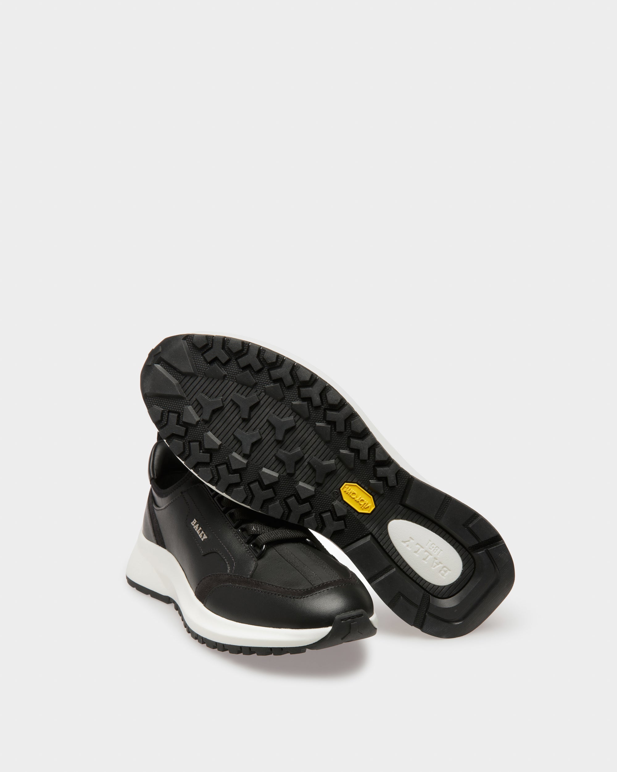 Deven Leather Sneakers In Black - Women's - Bally - 05