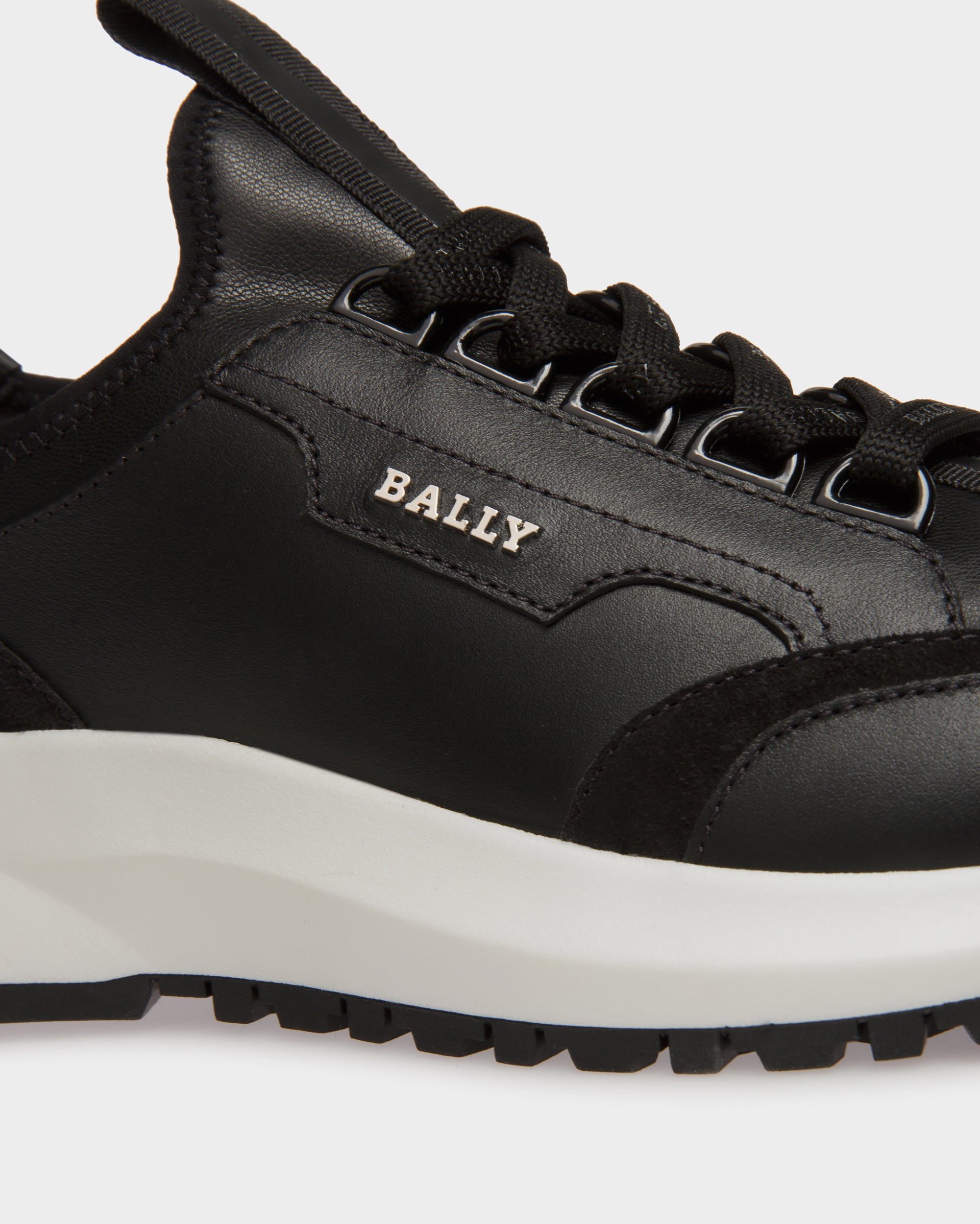 Deven Leather Sneakers In Black - Women's - Bally - 06