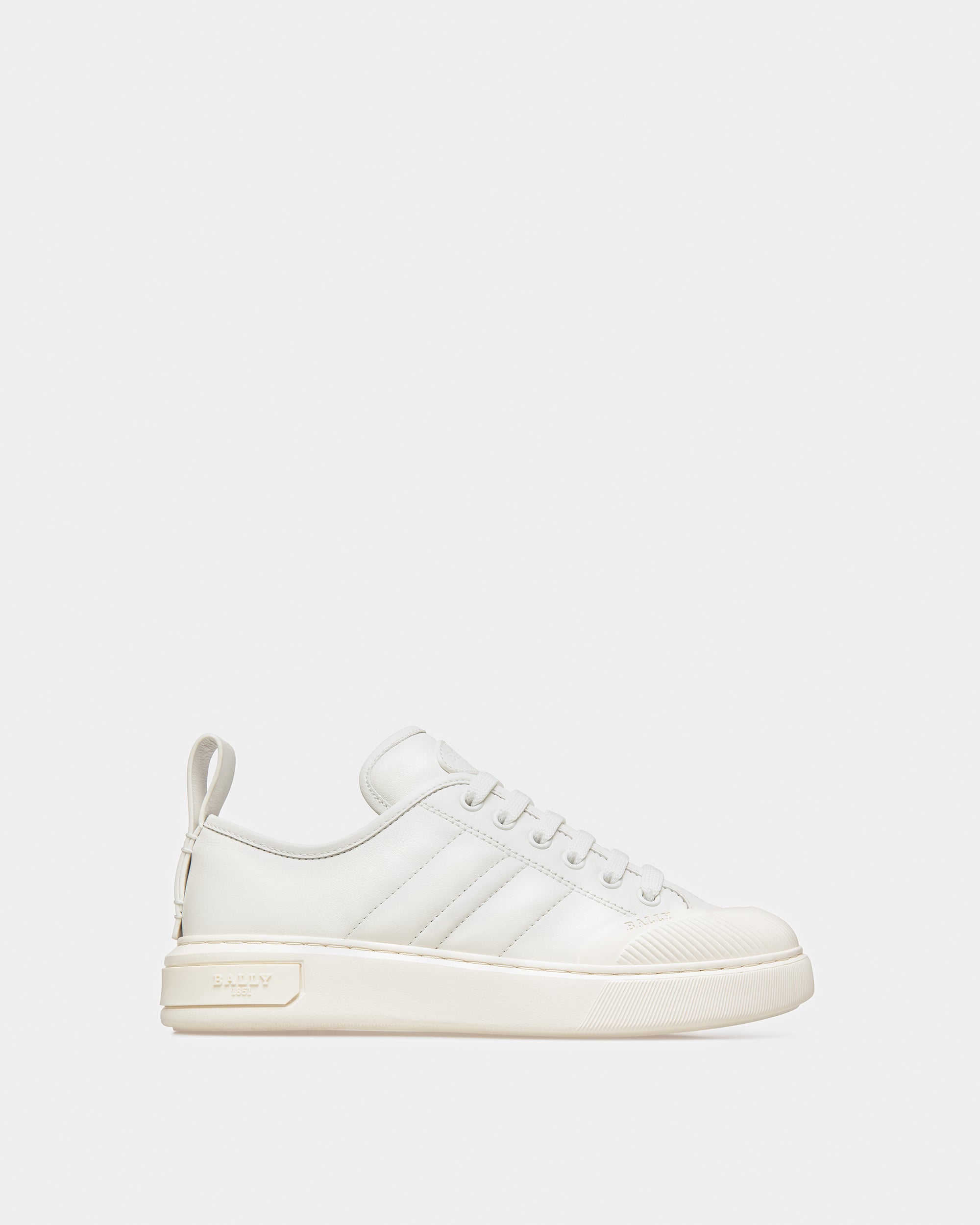 Medyn Leather Sneakers In White - Women's - Bally - 01