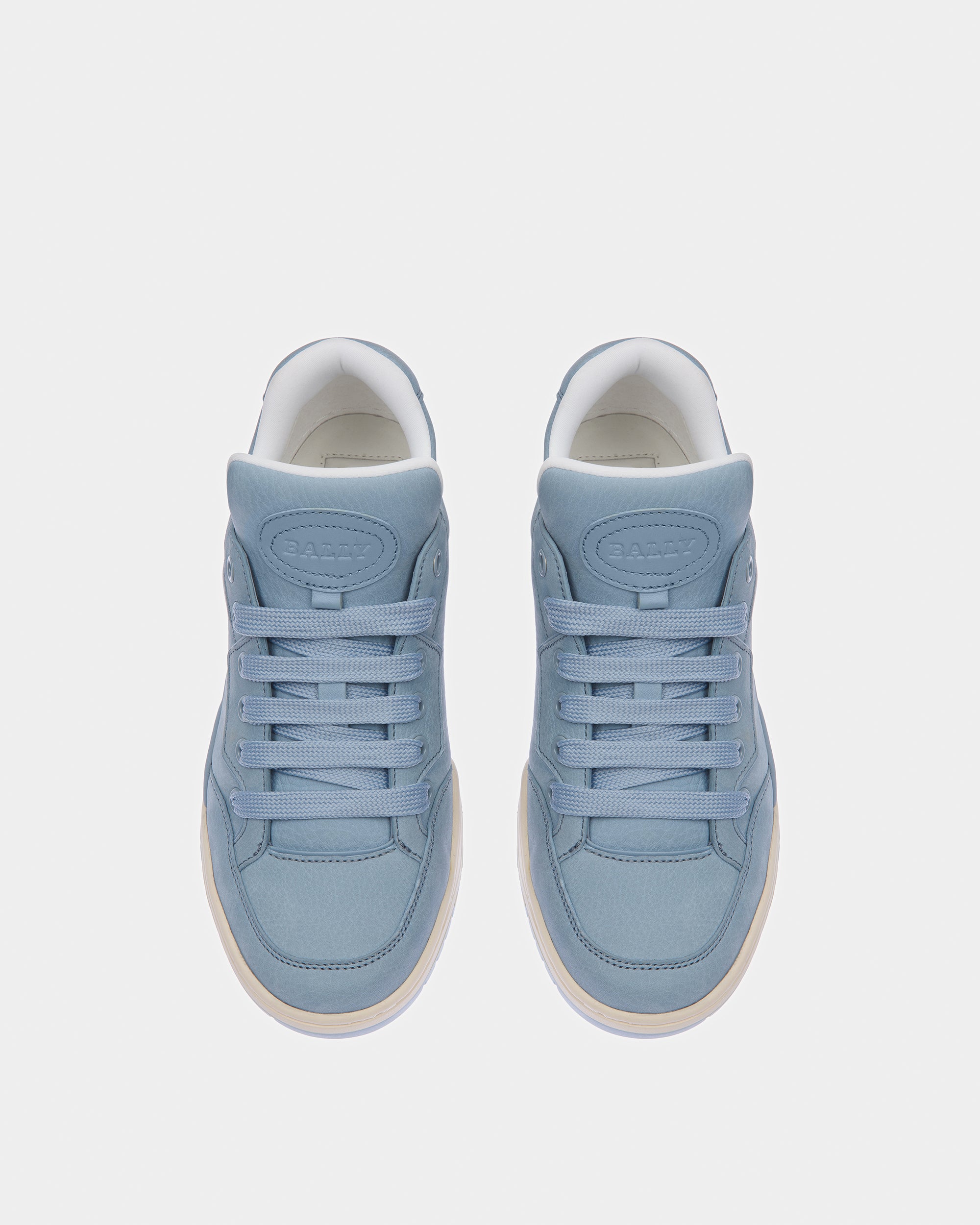 Kiro Leather Sneakers In Light Blue - Women's - Bally - 02