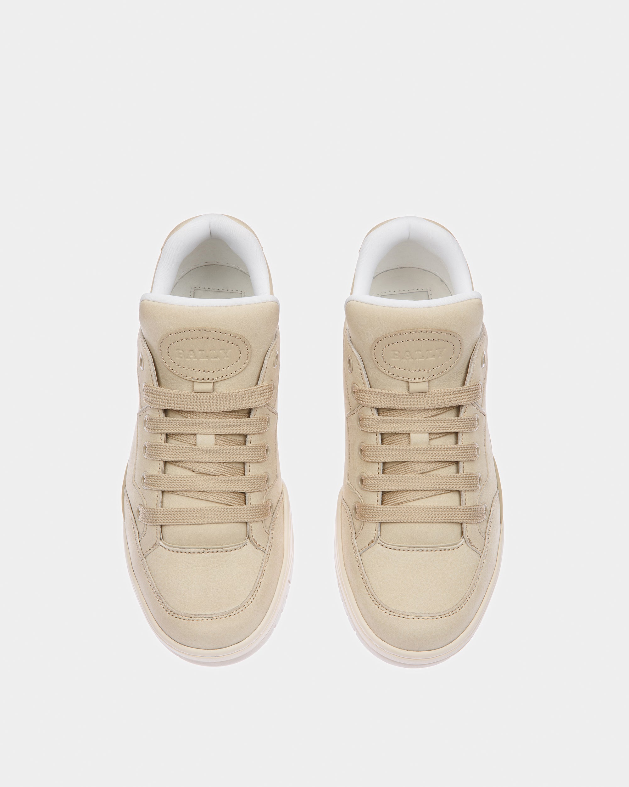 Kiro Leather Sneakers In Beige - Women's - Bally - 02