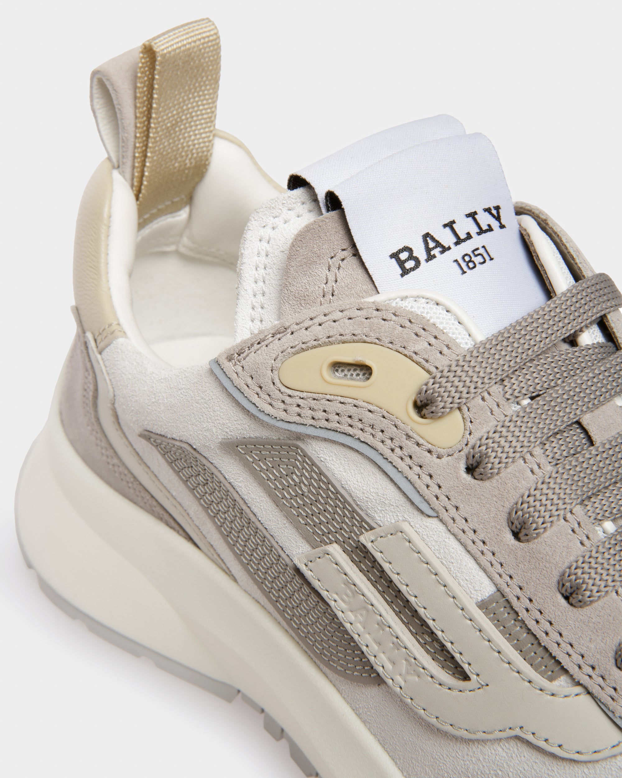 Darky Leather Sneakers In Grey - Women's - Bally - 06