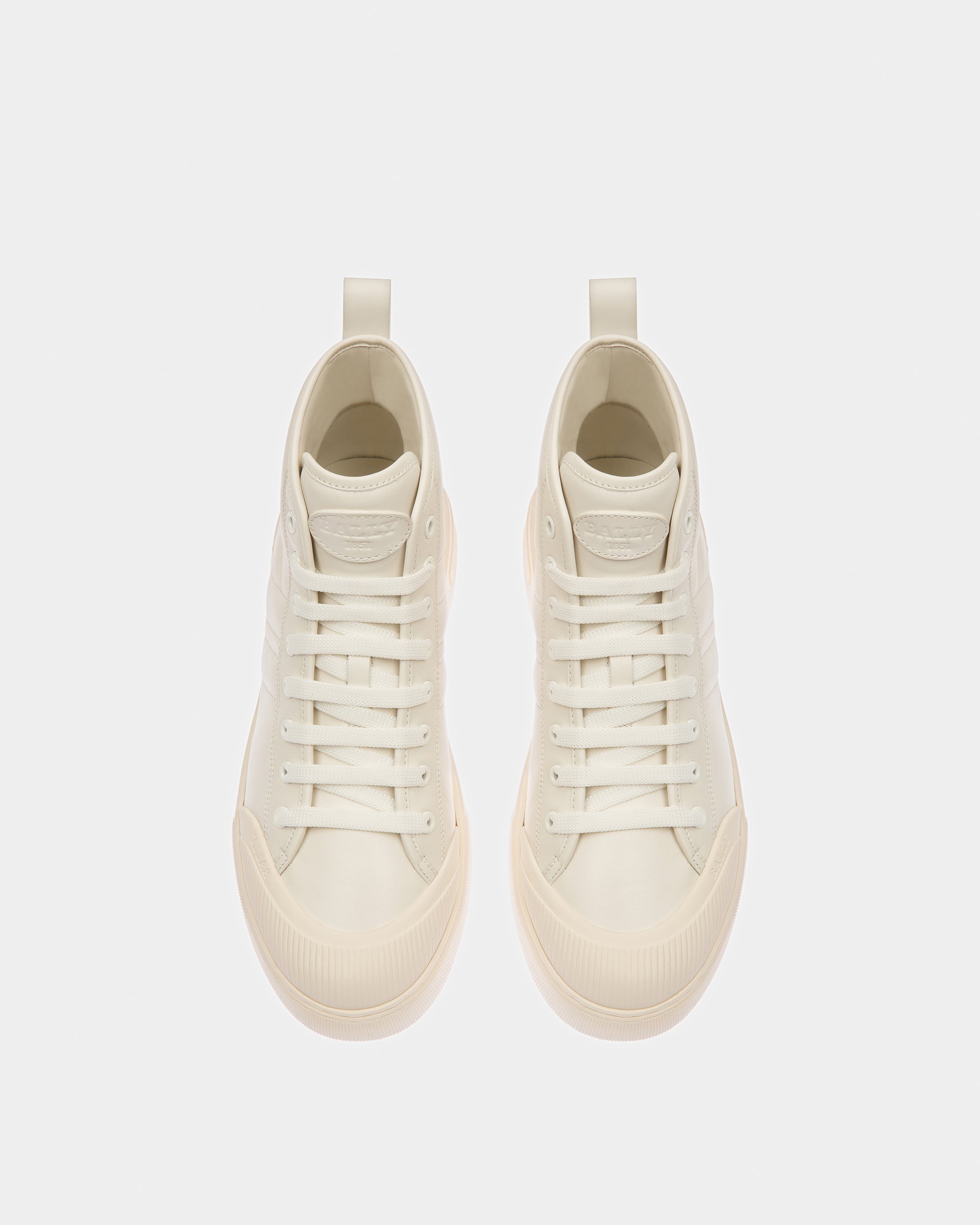Maren Leather Sneakers In White - Women's - Bally - 02