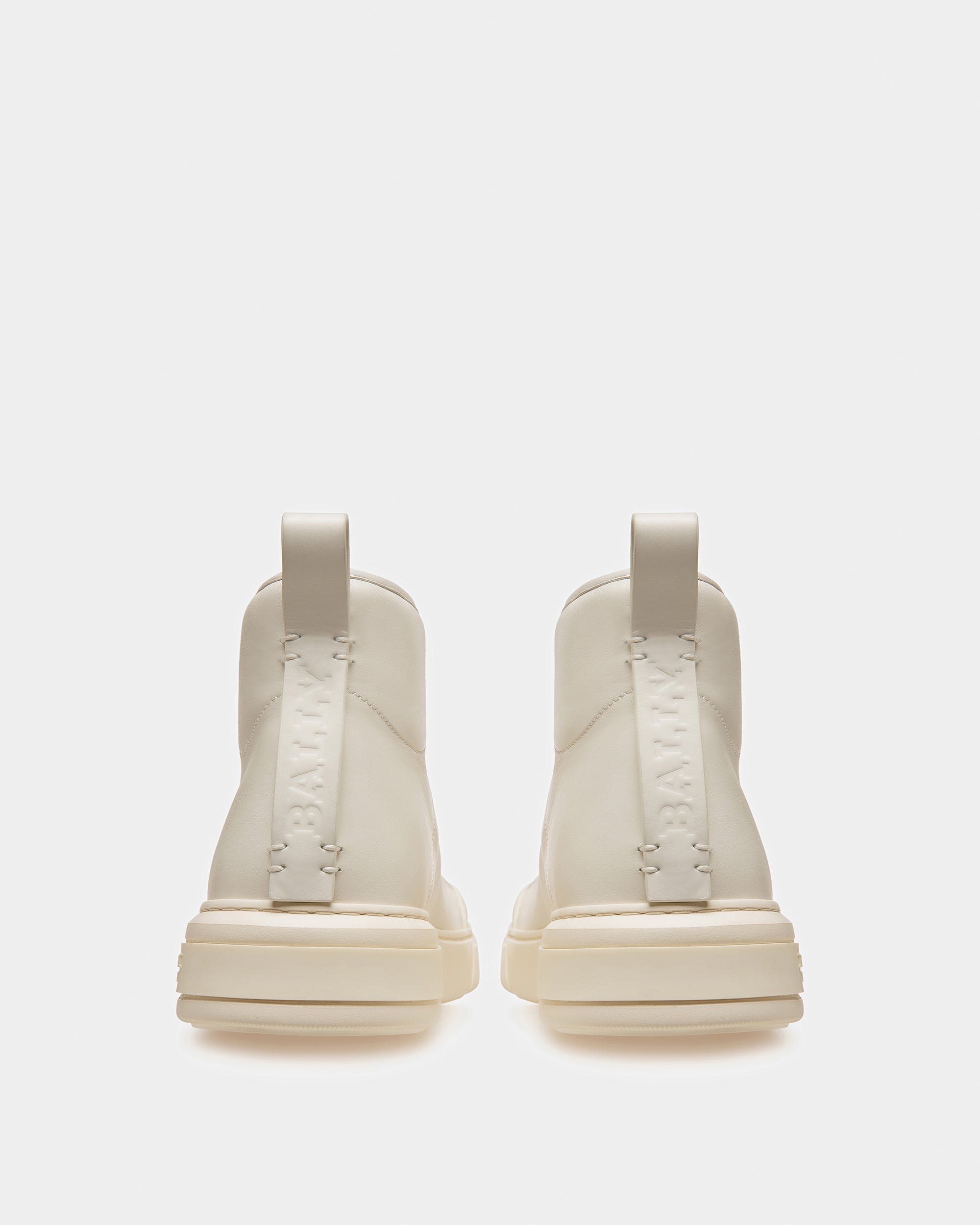 Maren Leather Sneakers In White - Women's - Bally - 03