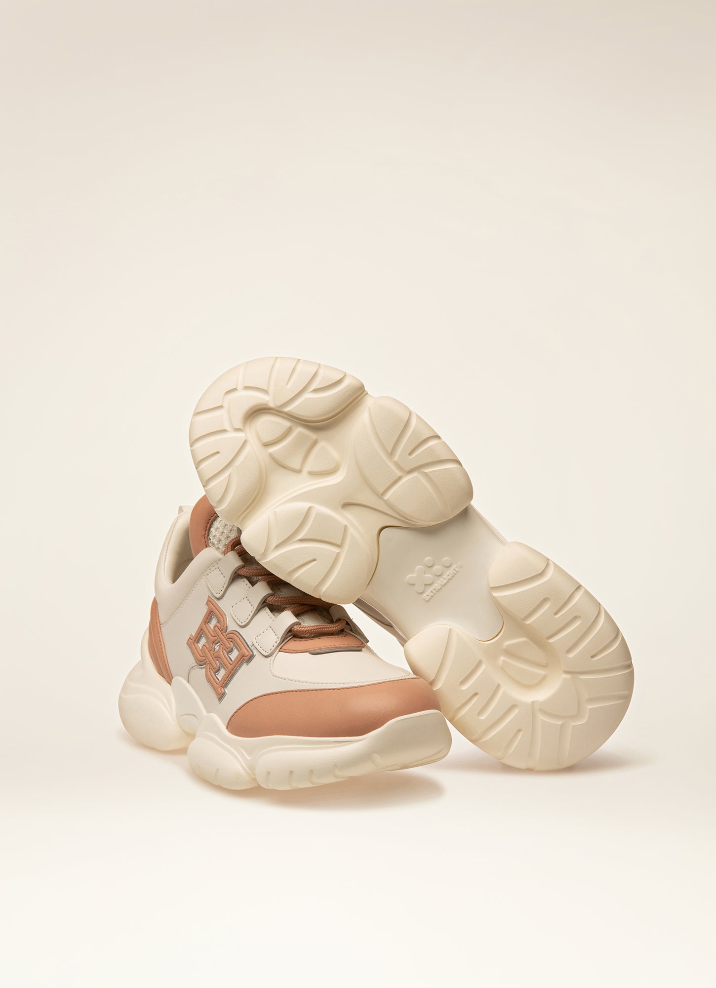 Claires Leather Sneakers In Pink & White - Women's - Bally - 05
