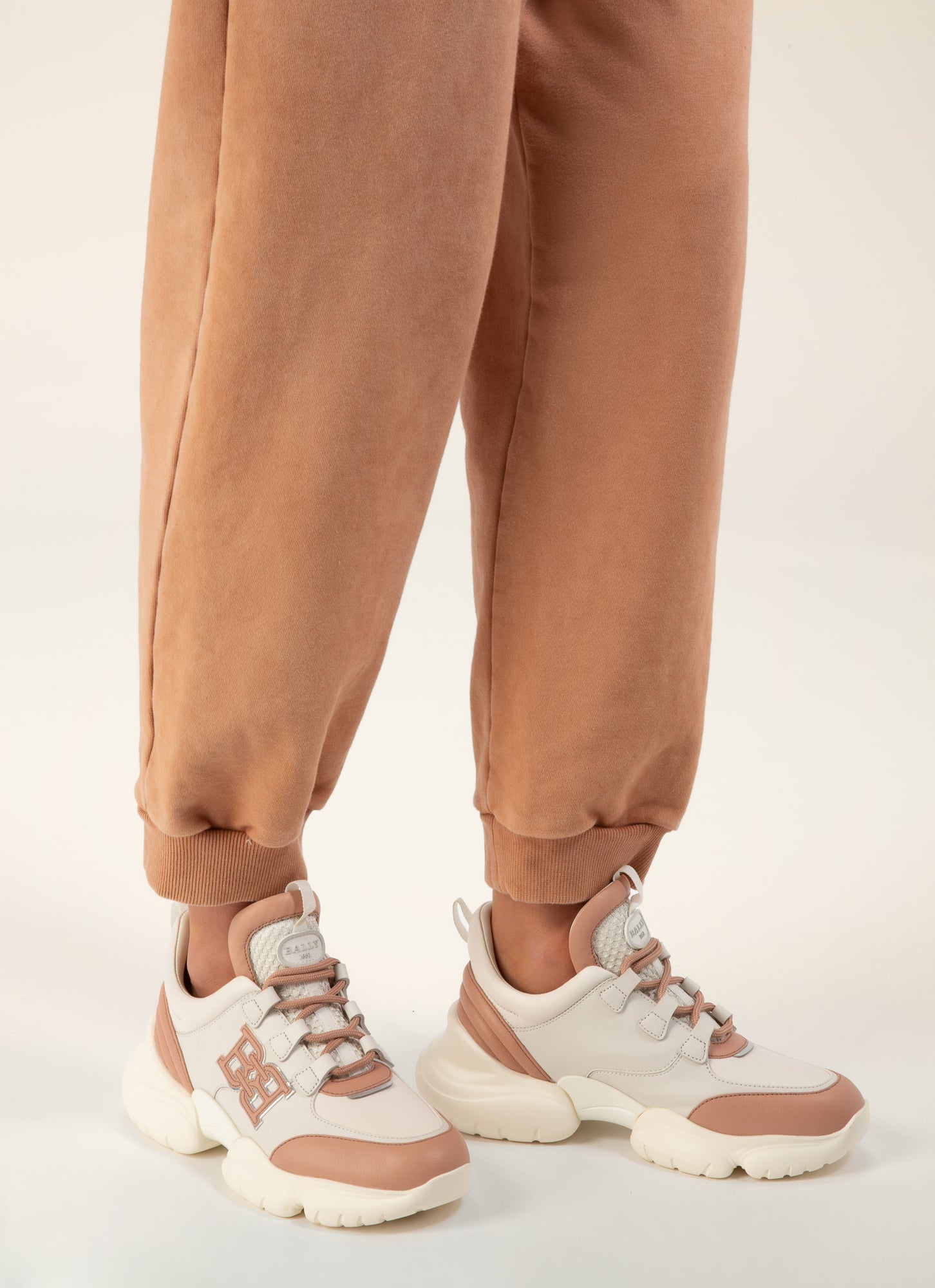 Claires Leather Sneakers In Pink & White - Women's - Bally - 07