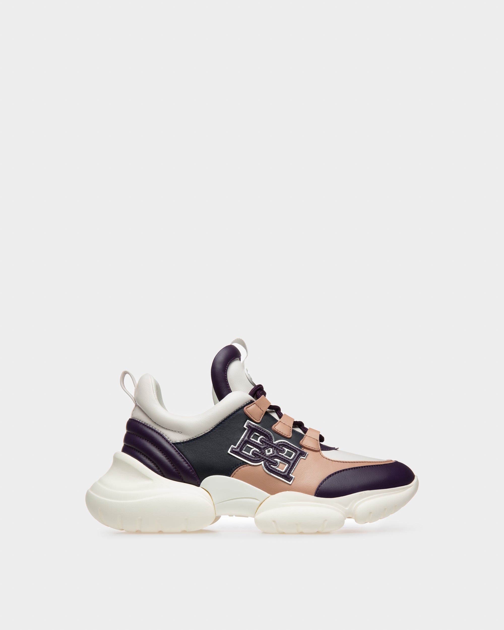 Claires Leather Sneakers In Purple - Women's - Bally - 01