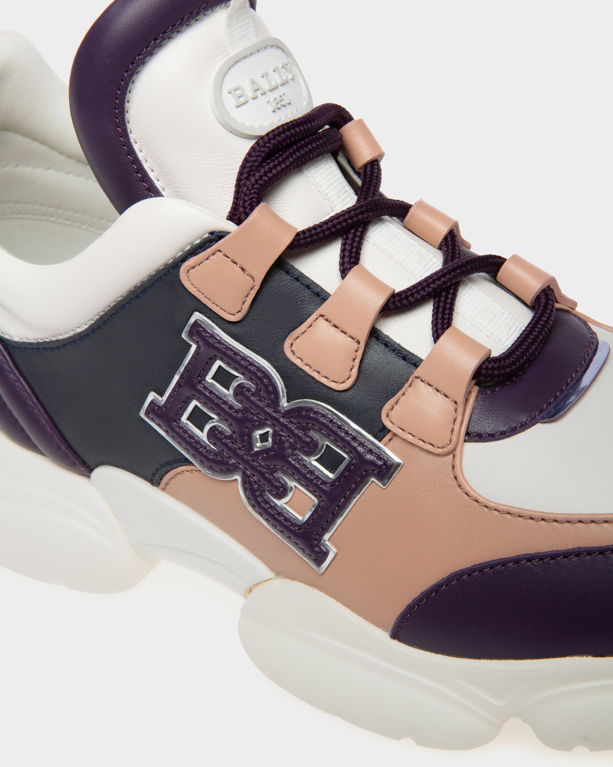 Claires Leather Sneakers In Purple - Women's - Bally - 06