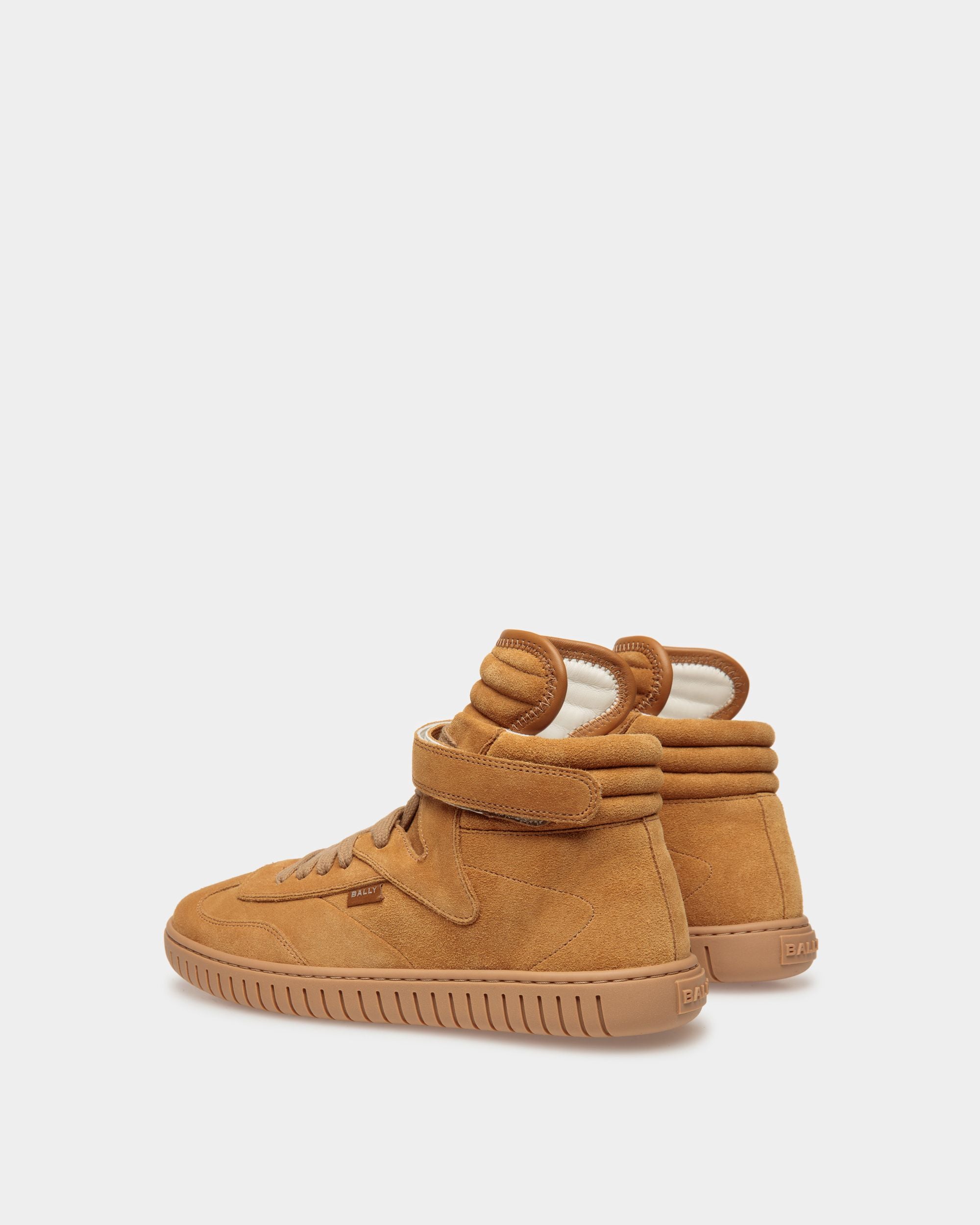 Player Sneakers In Desert And Amber Leather - Women's - Bally - 03