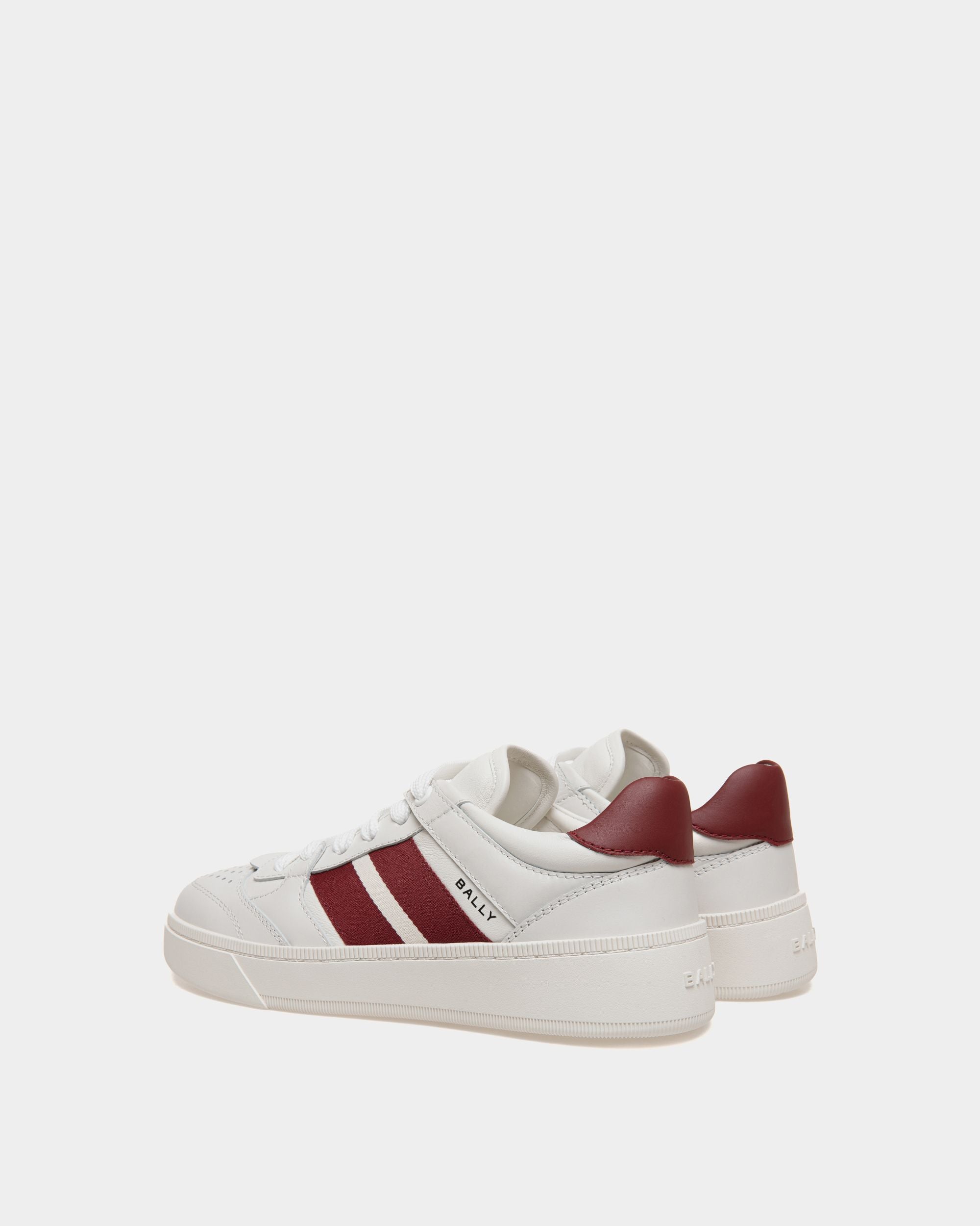 Raise Sneaker In White Leather - Women's - Bally - 03