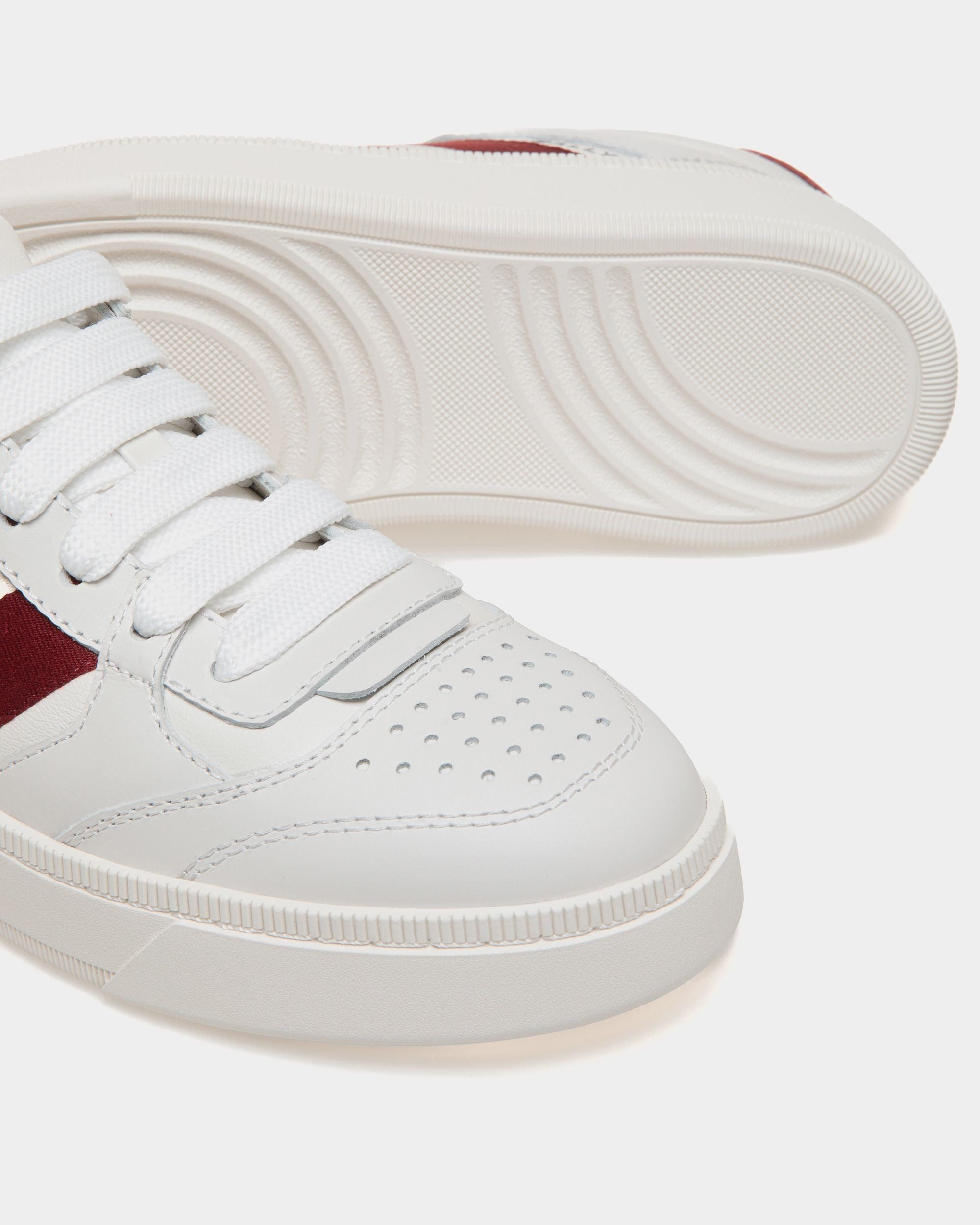Raise Sneaker In White Leather - Women's - Bally - 04