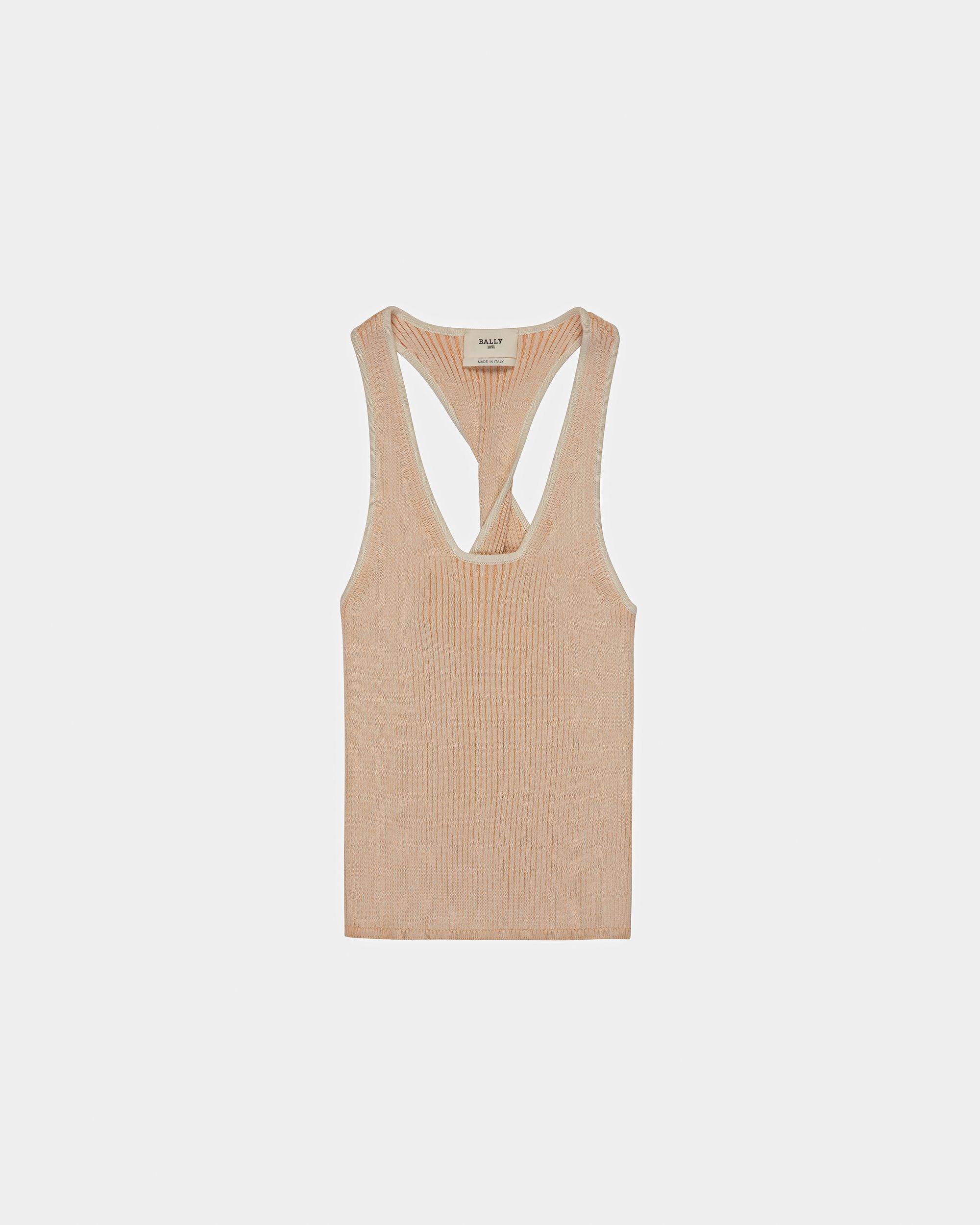 Ribbed Racer Back Tank Top - Women's - Bally - 01